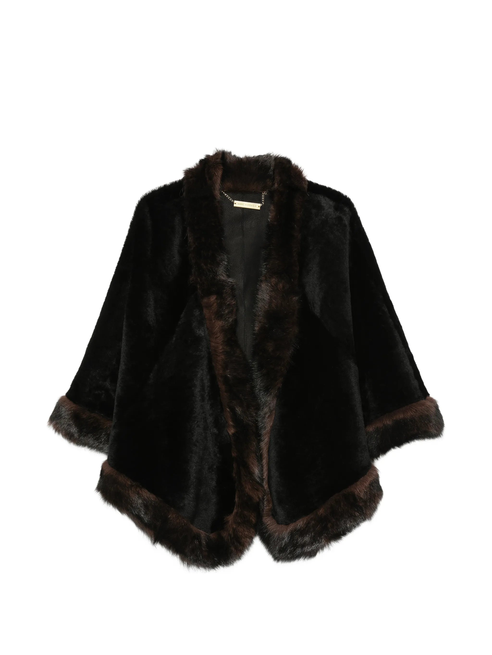 Olympe leather shawl