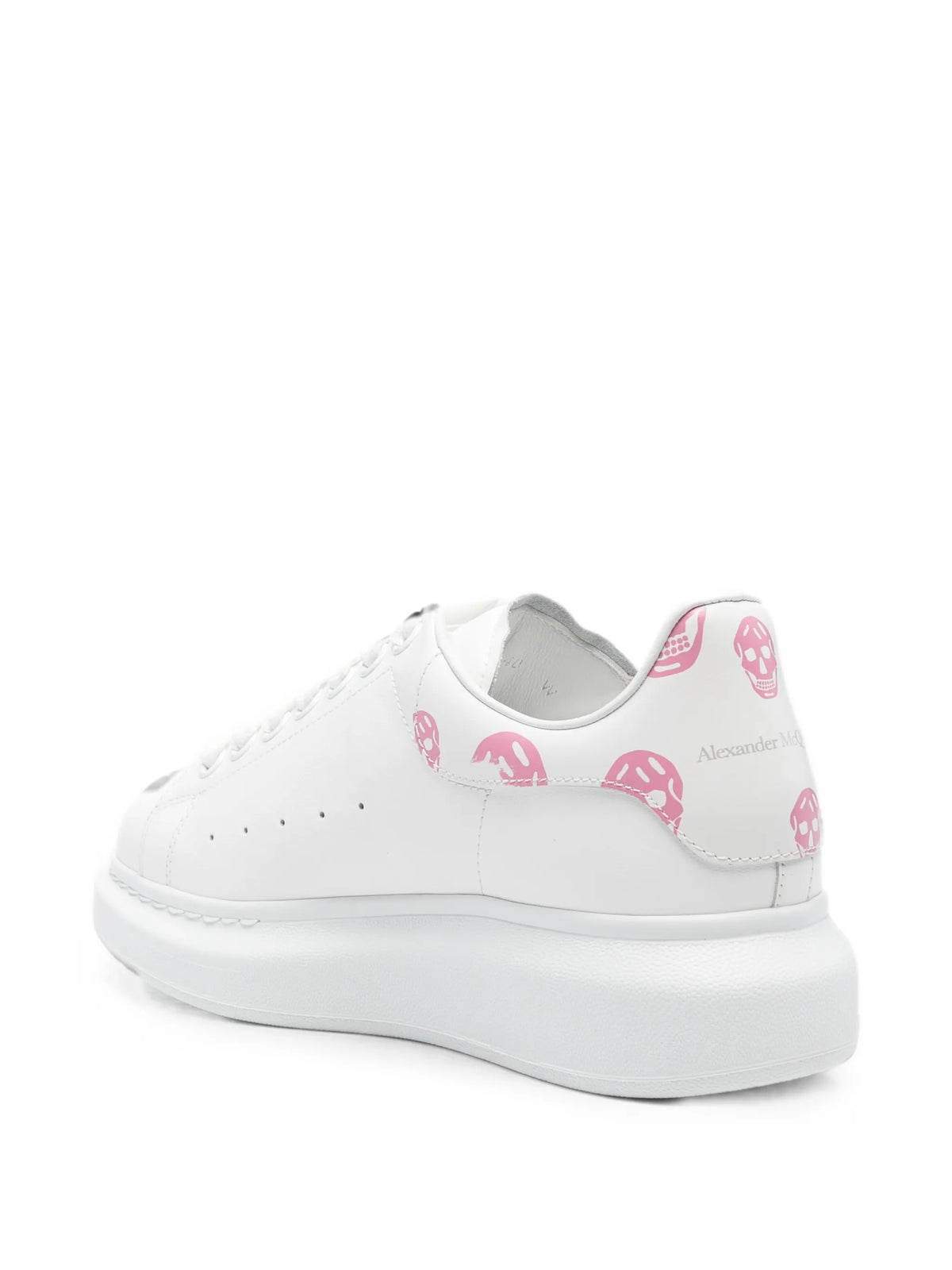 oversized sneakers in white/pink