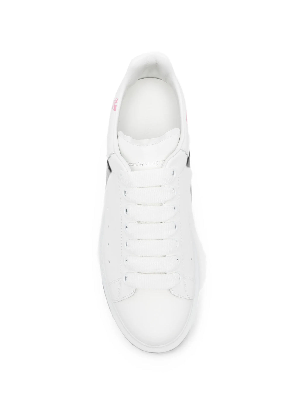 oversized sneakers in white/pink