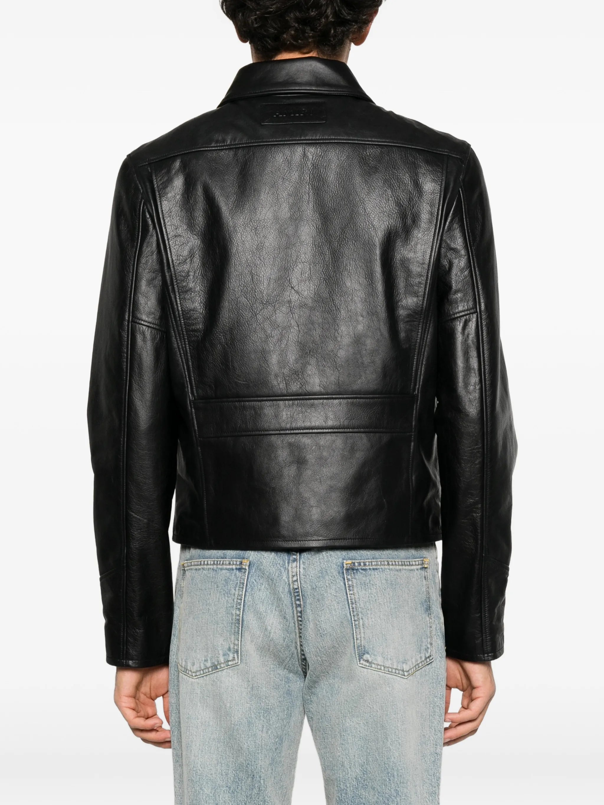 hip-pocket leather jacket