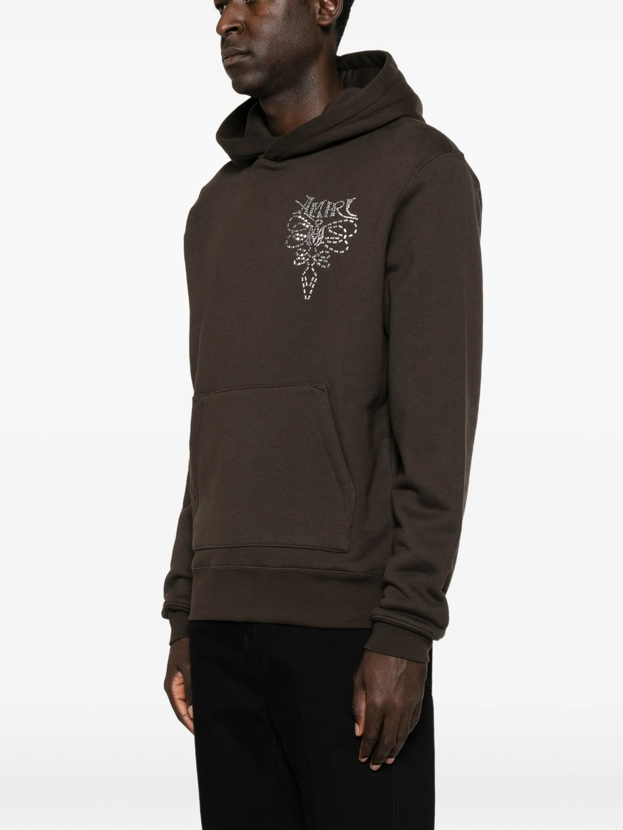 Lasso crystal-embellished hoodie