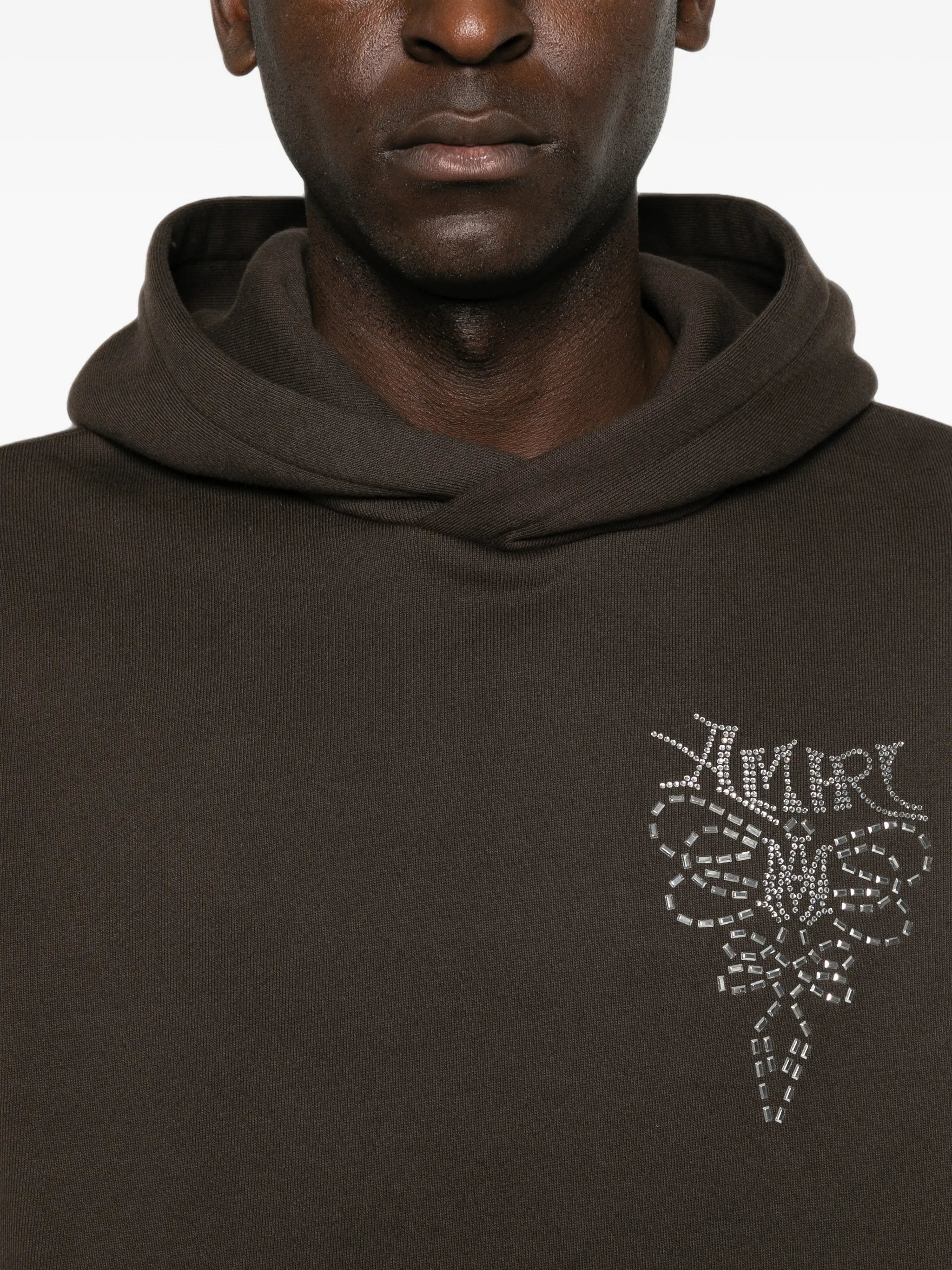 Lasso crystal-embellished hoodie