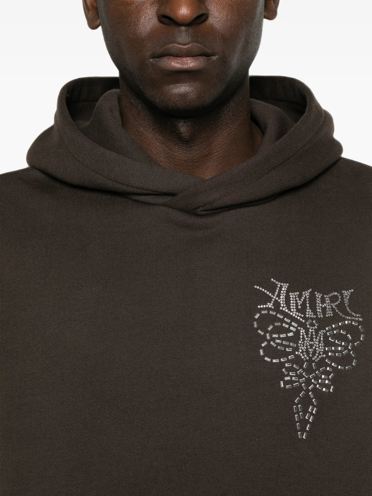 Lasso crystal-embellished hoodie