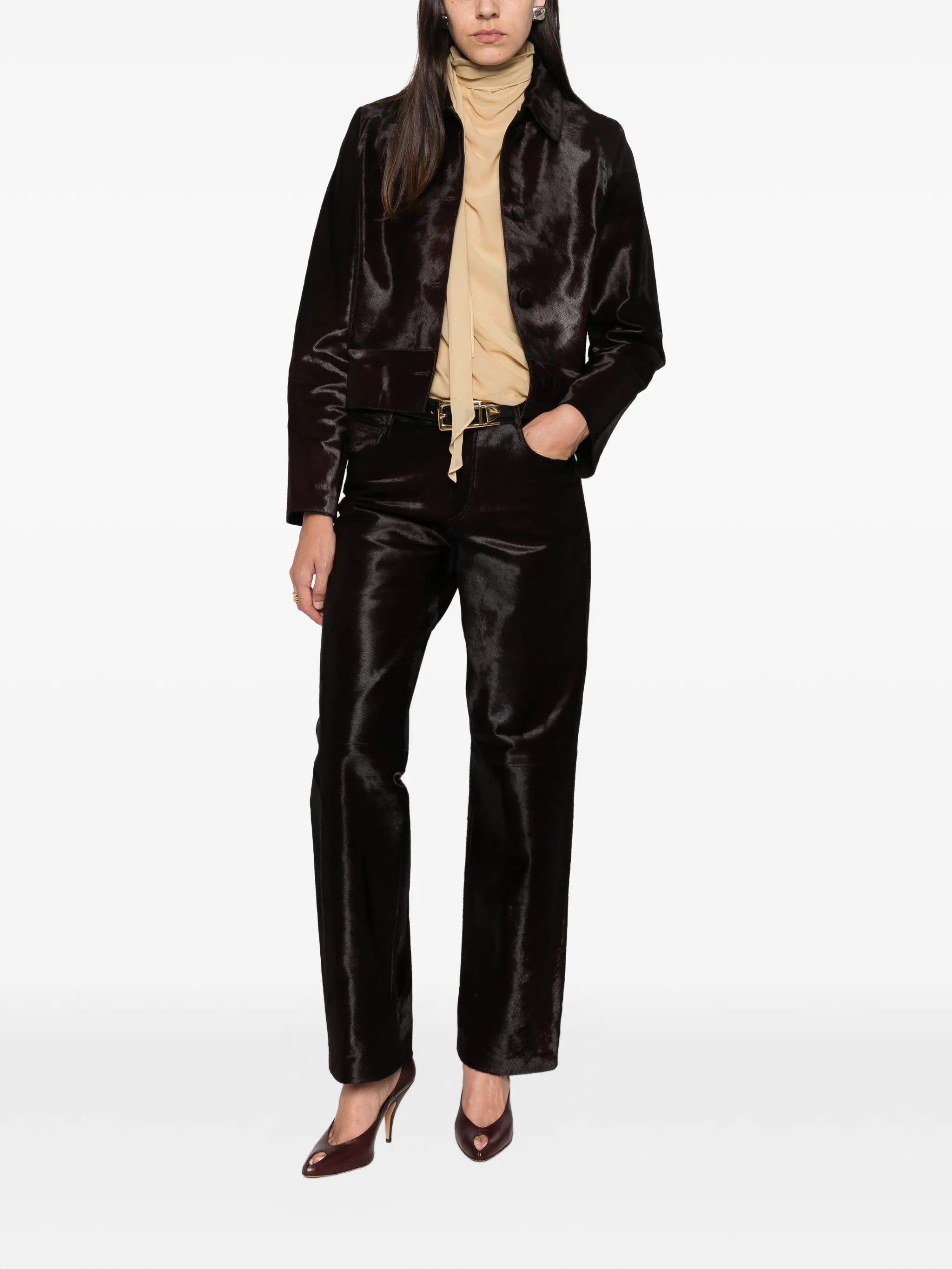 Hadley lamb-hair jacket
