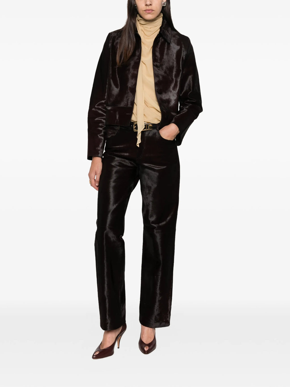 Hadley lamb-hair jacket