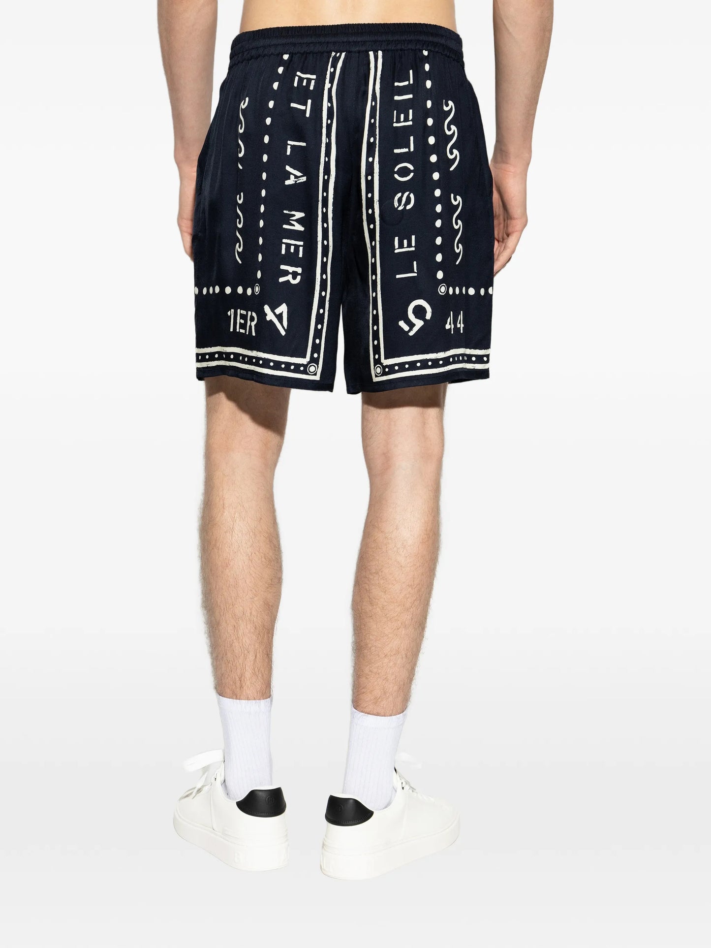 graphic-print shorts