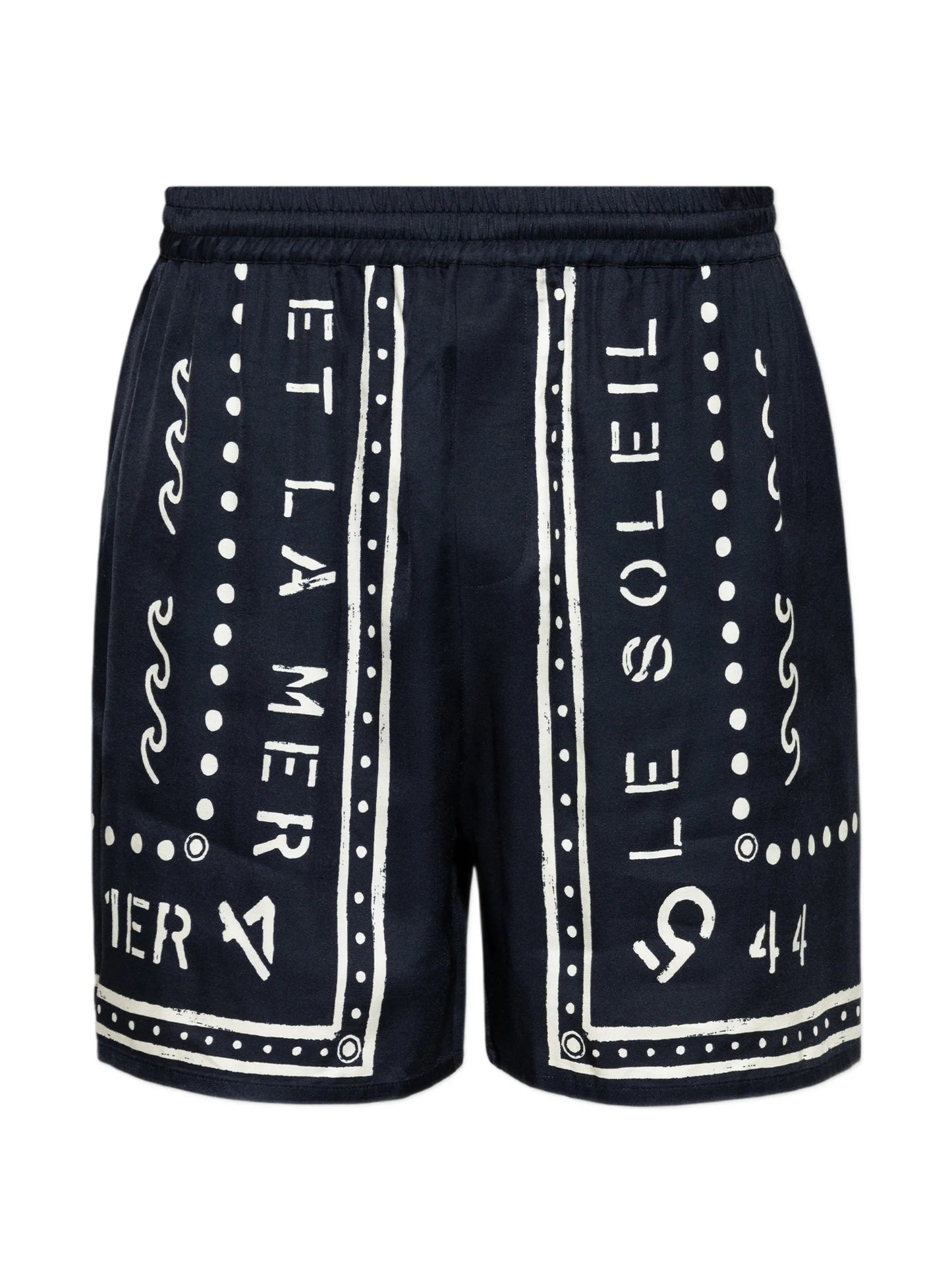 graphic-print shorts