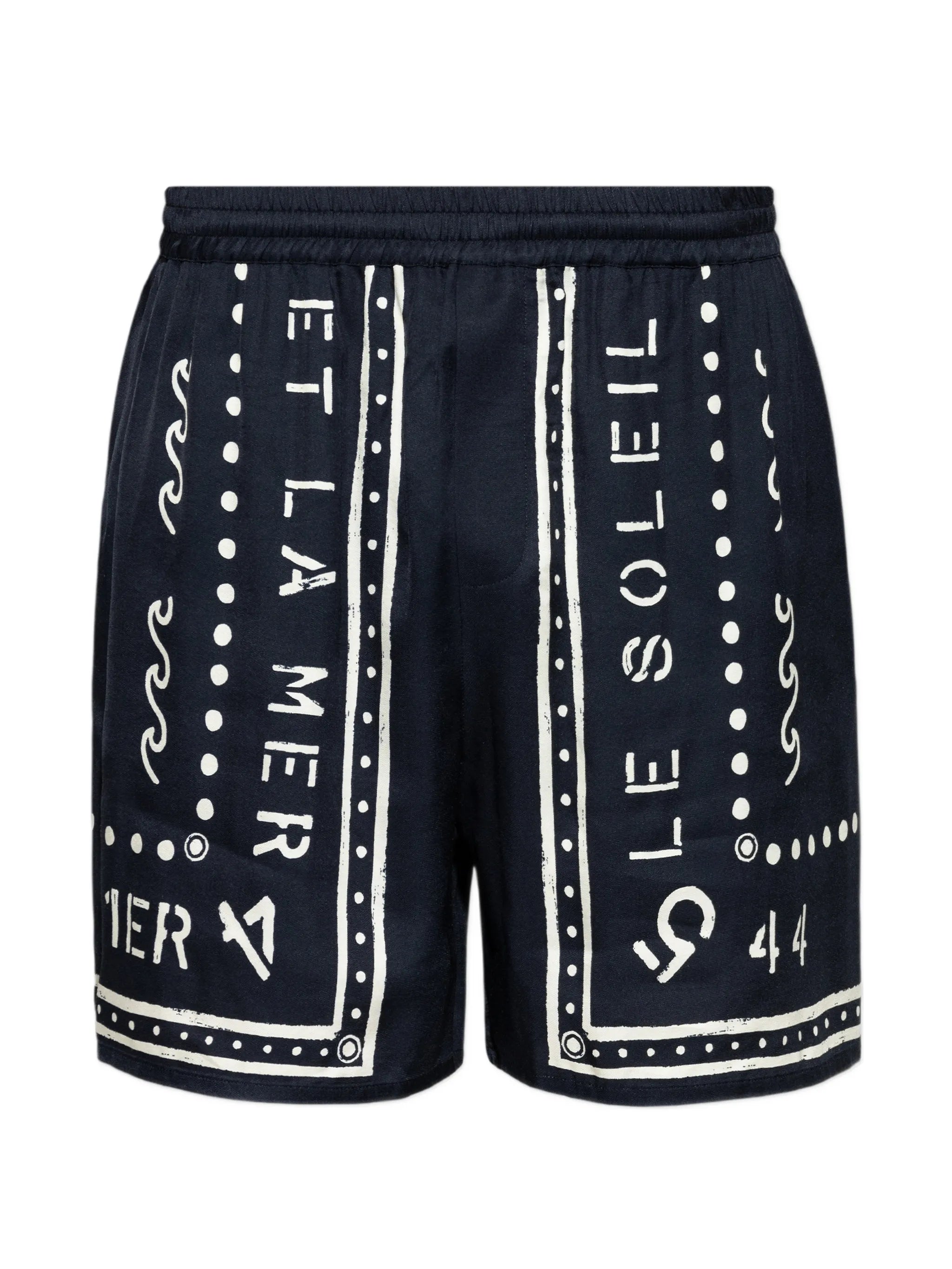 bermuda shorts with Balmain Club print
