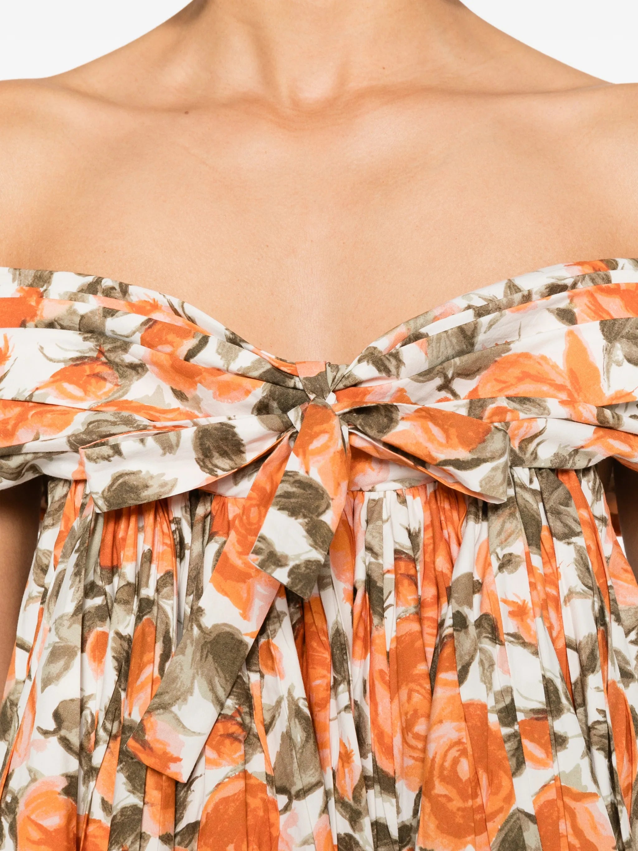 off-the-shoulder mini dress