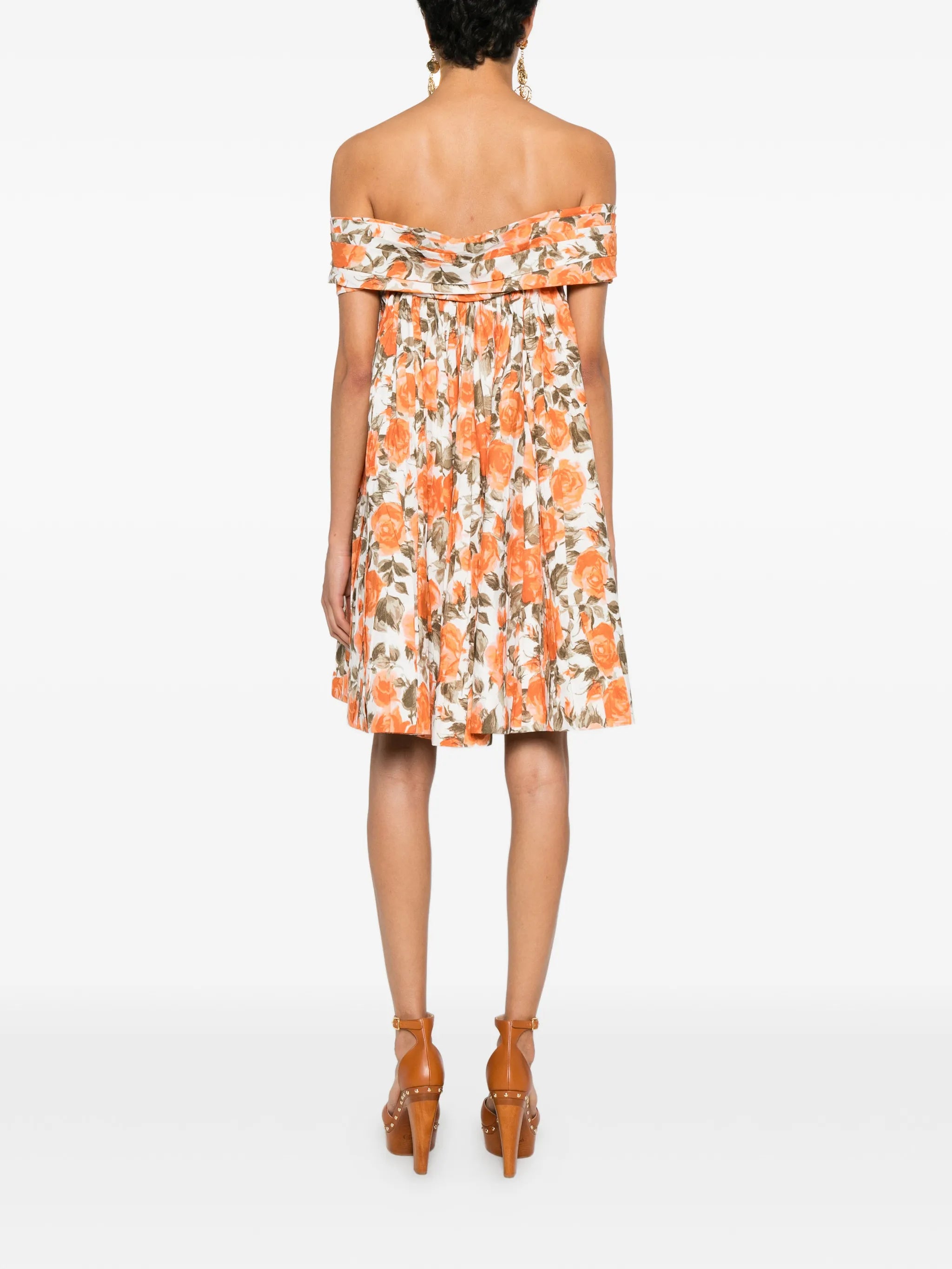 off-the-shoulder mini dress