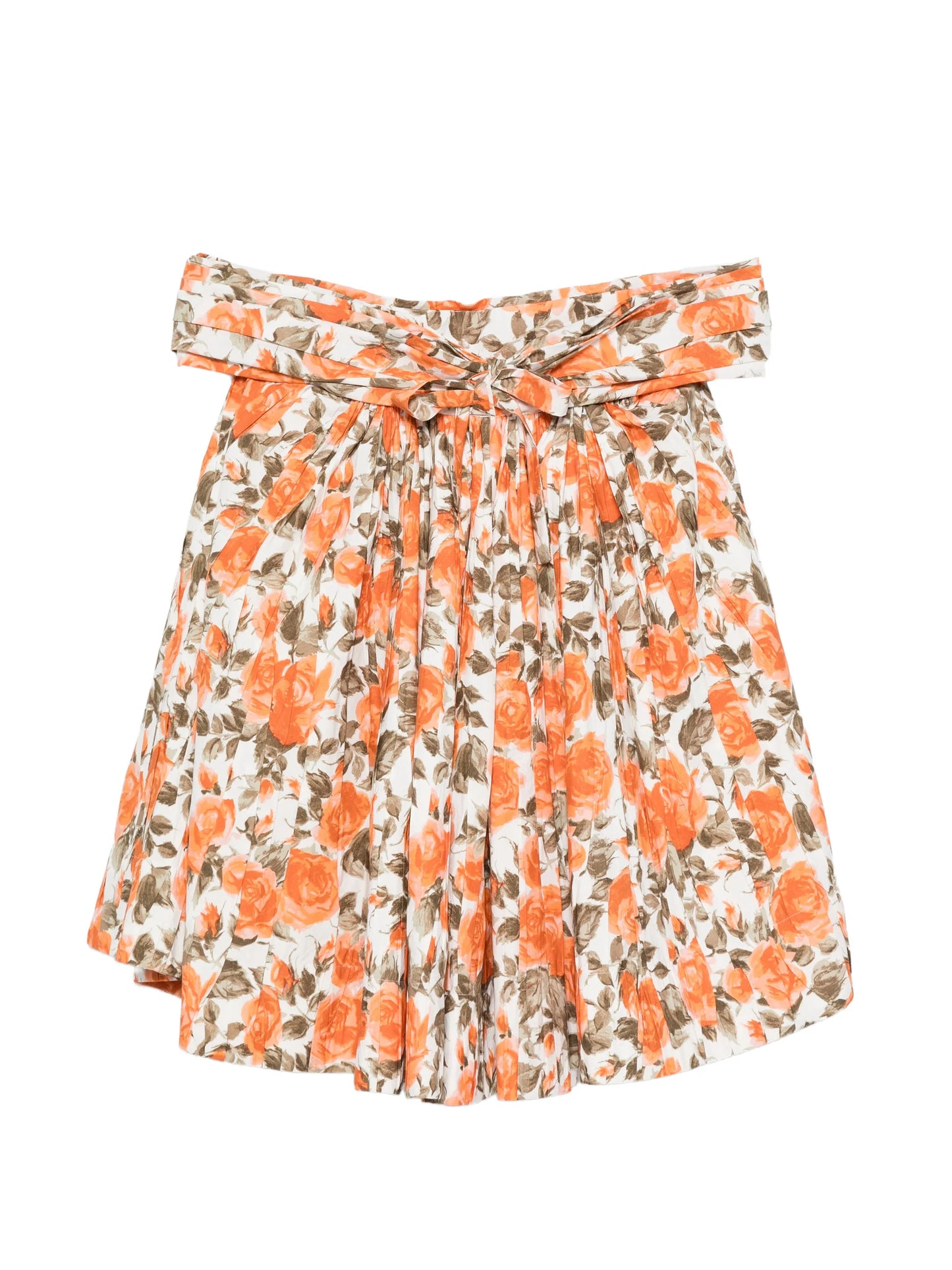 floral-print off-shoulder mini dress