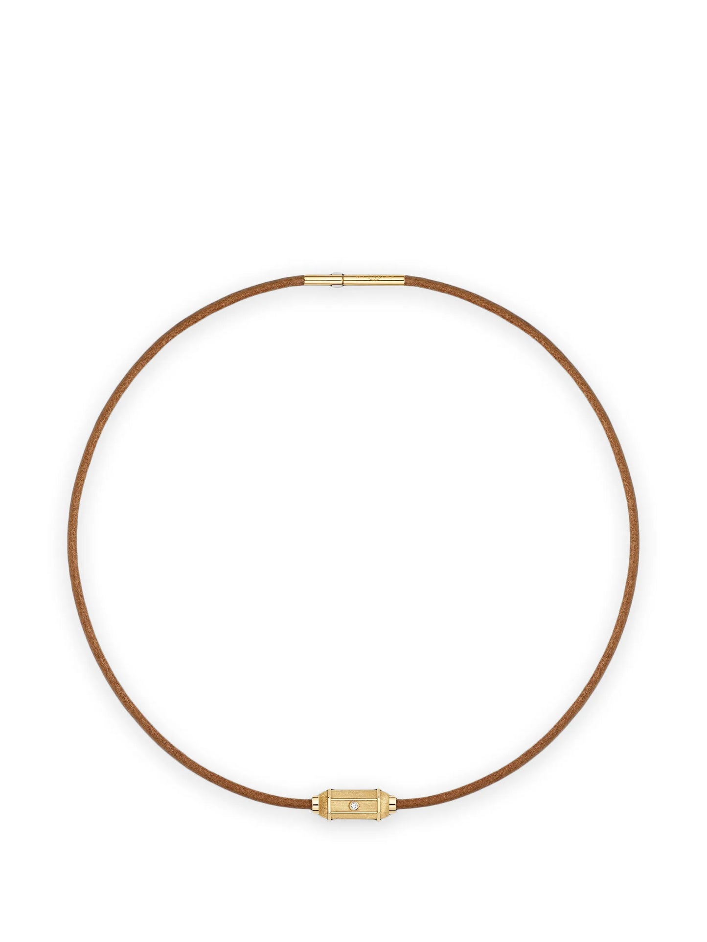 Micro Lasso diamond locket necklace