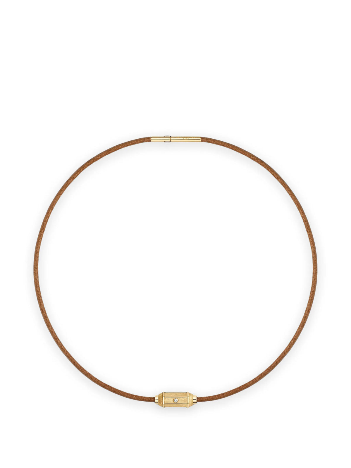 Micro Lasso diamond locket necklace