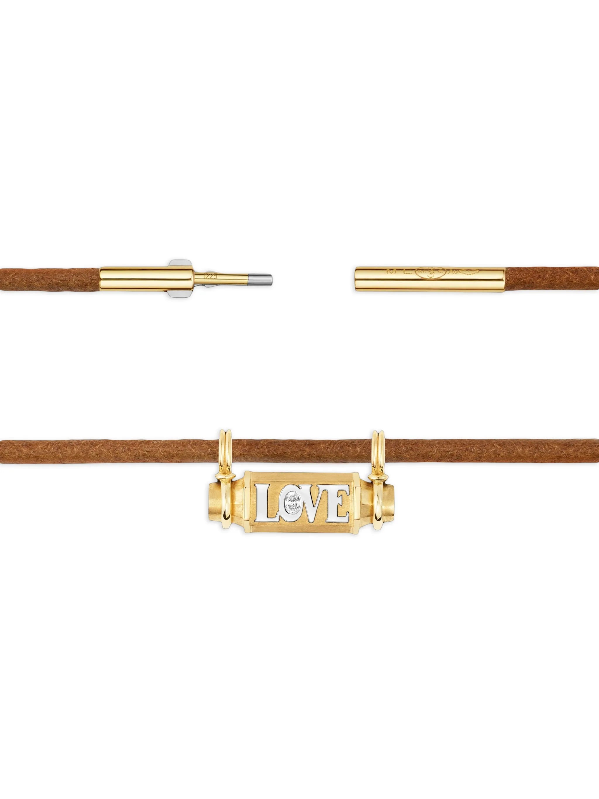 Love Smash locket necklace