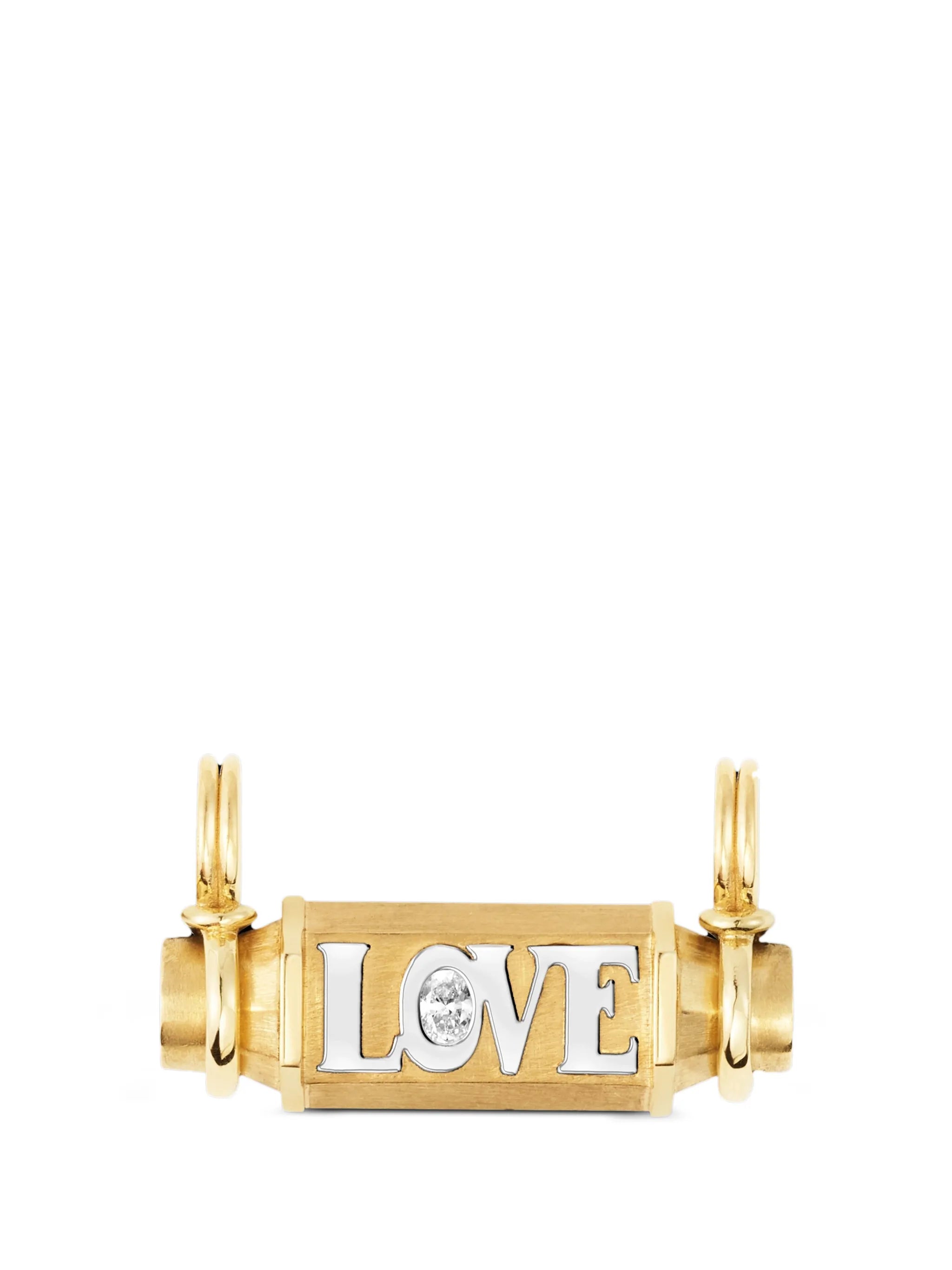 Love Smash locket necklace