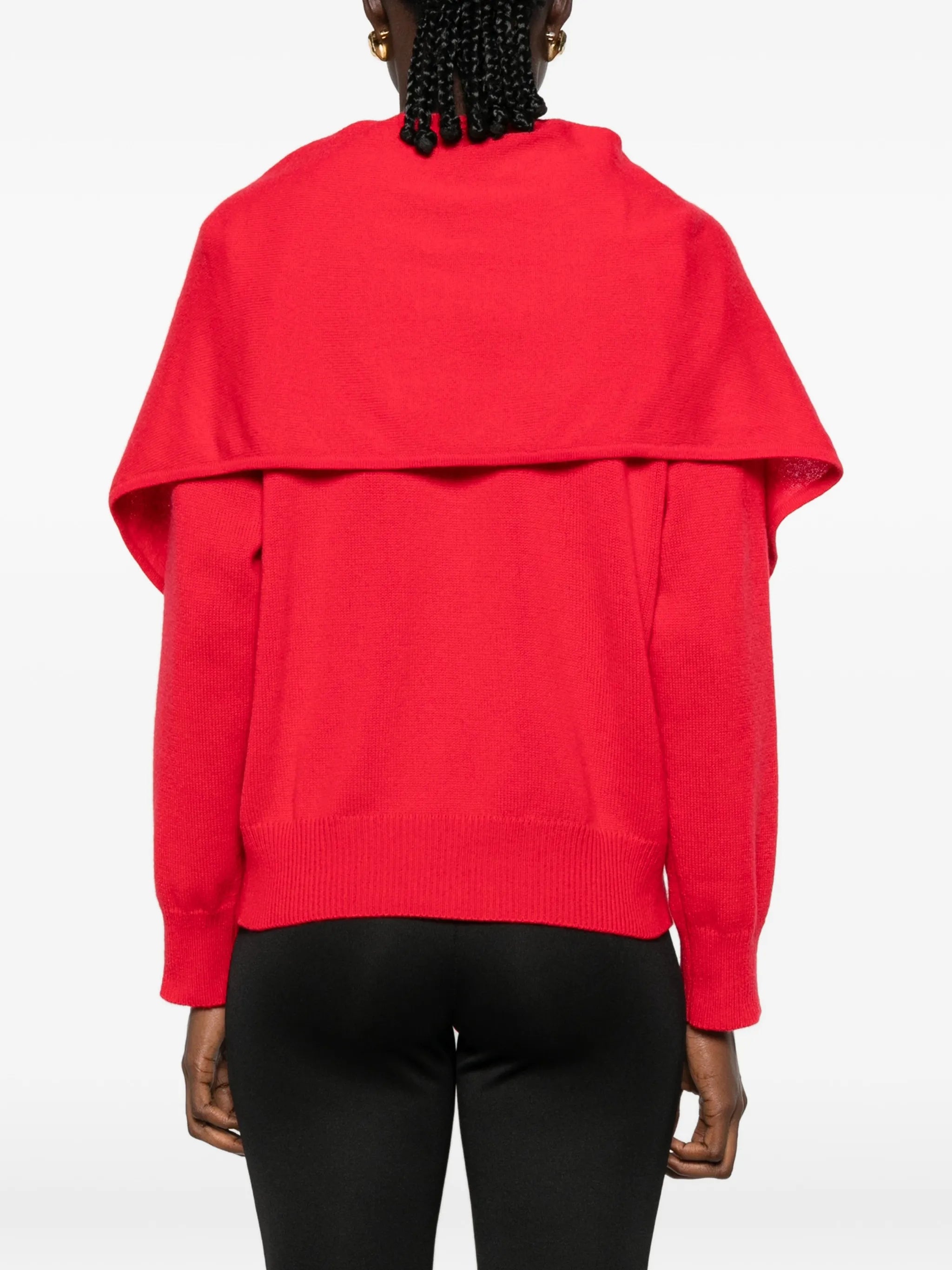 Malia draped-panel sweater