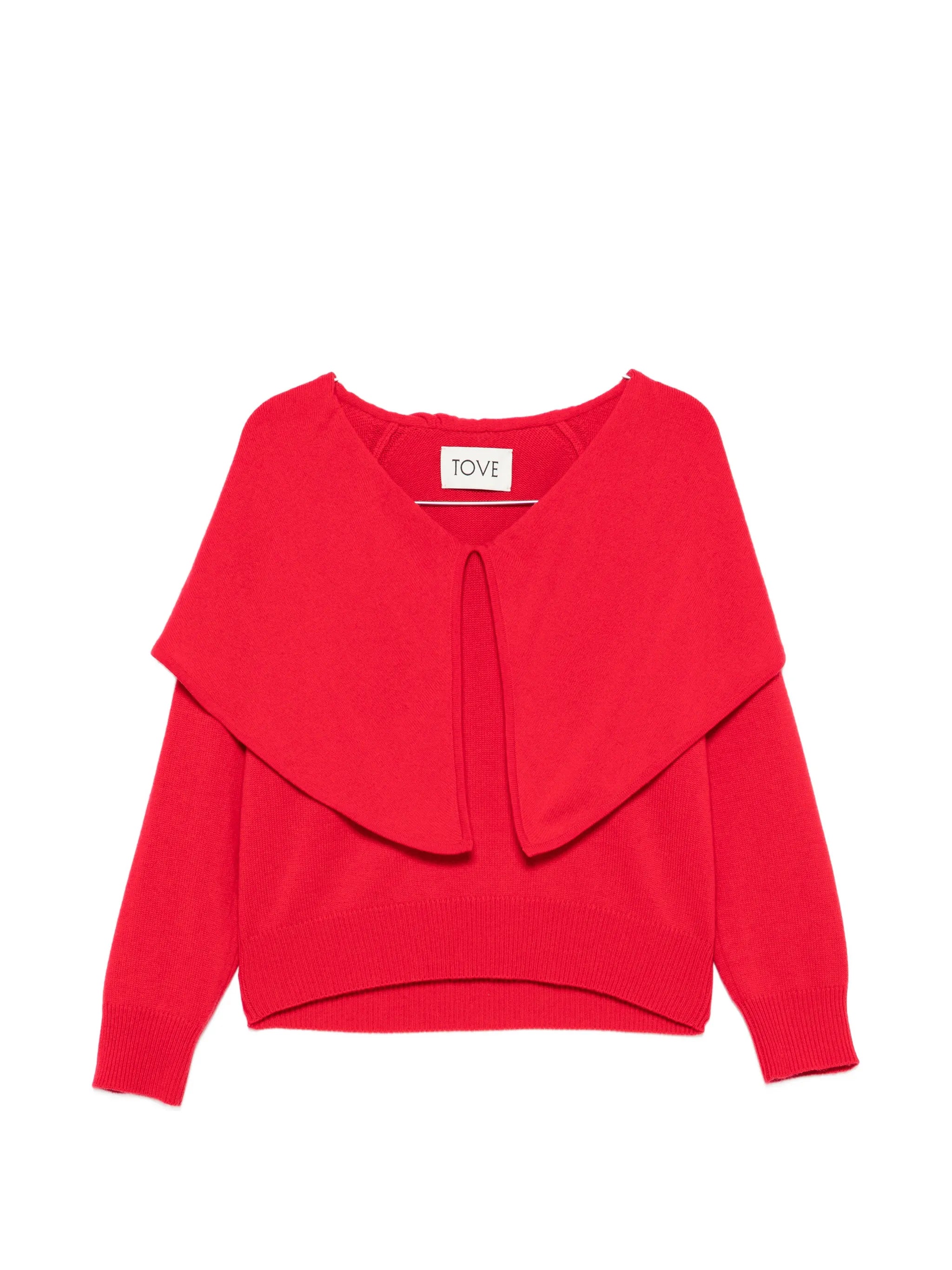 Malia draped-panel sweater