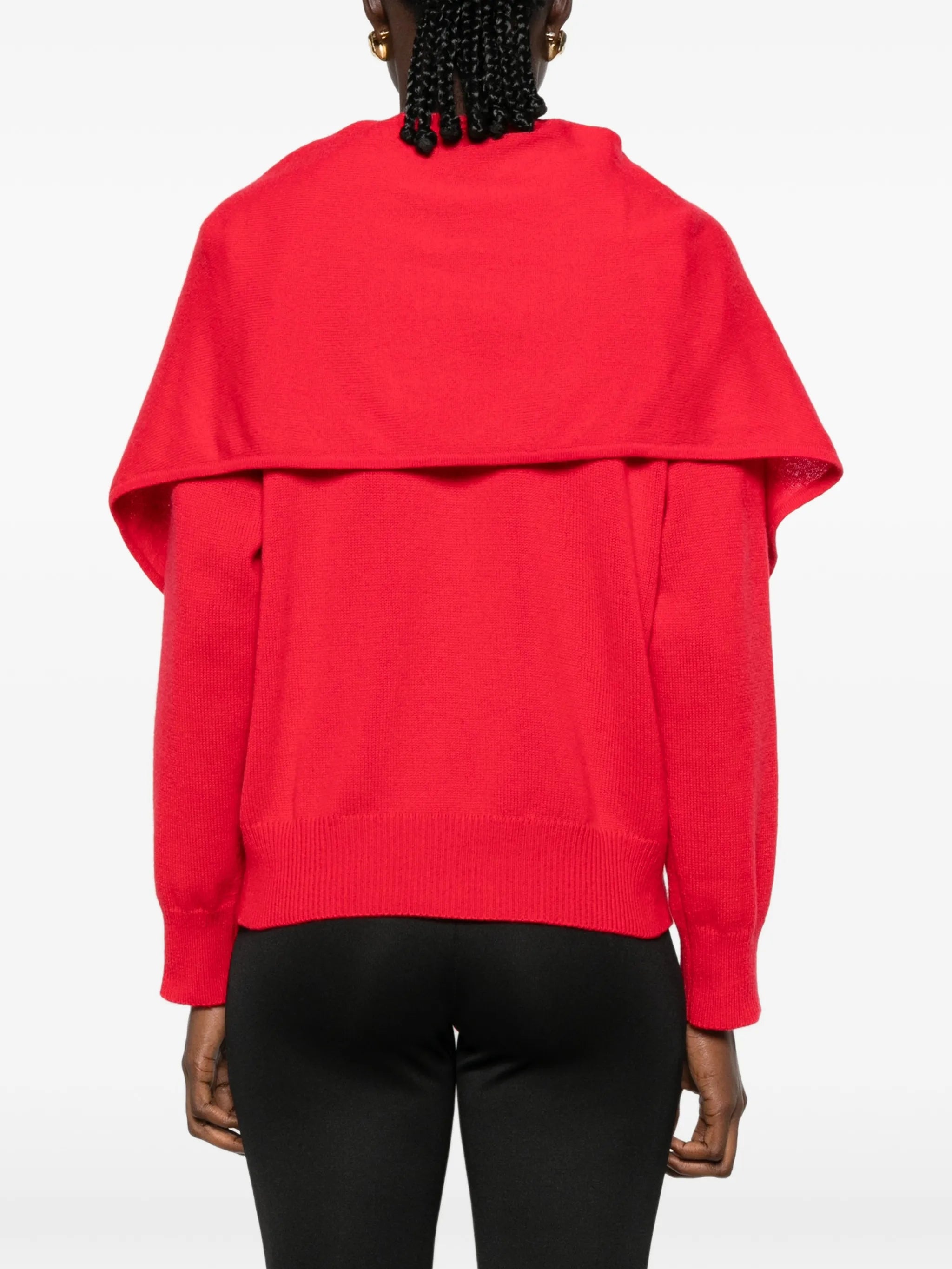 Malia draped-panel sweater