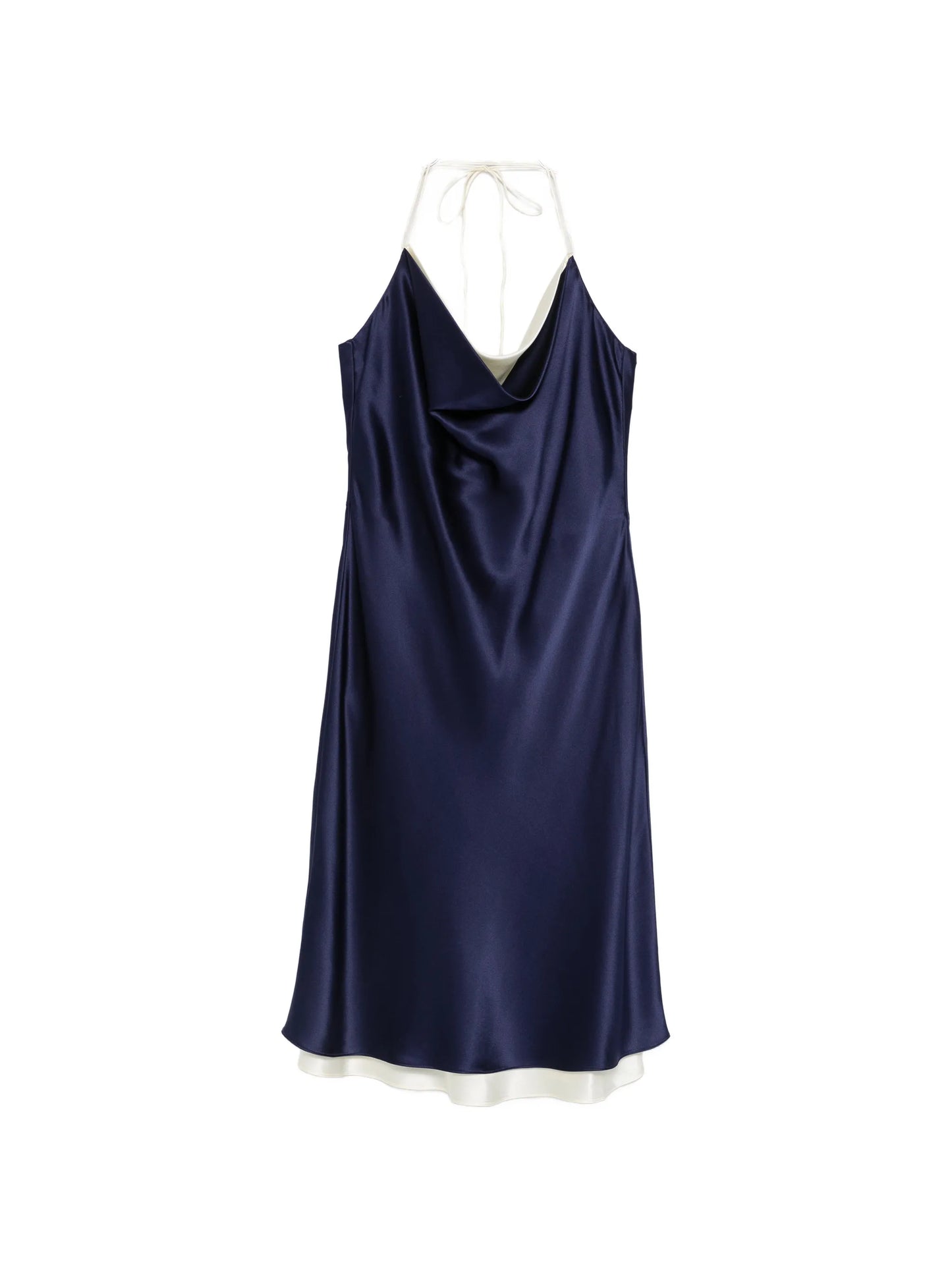 Joss cowl-neck midi dress
