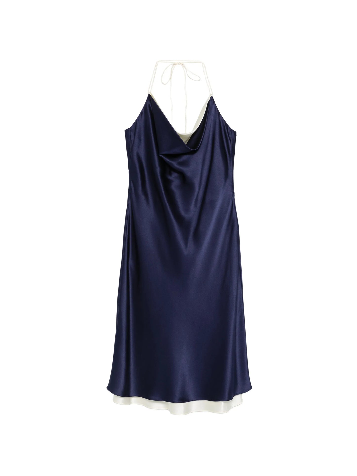 Joss cowl-neck midi dress