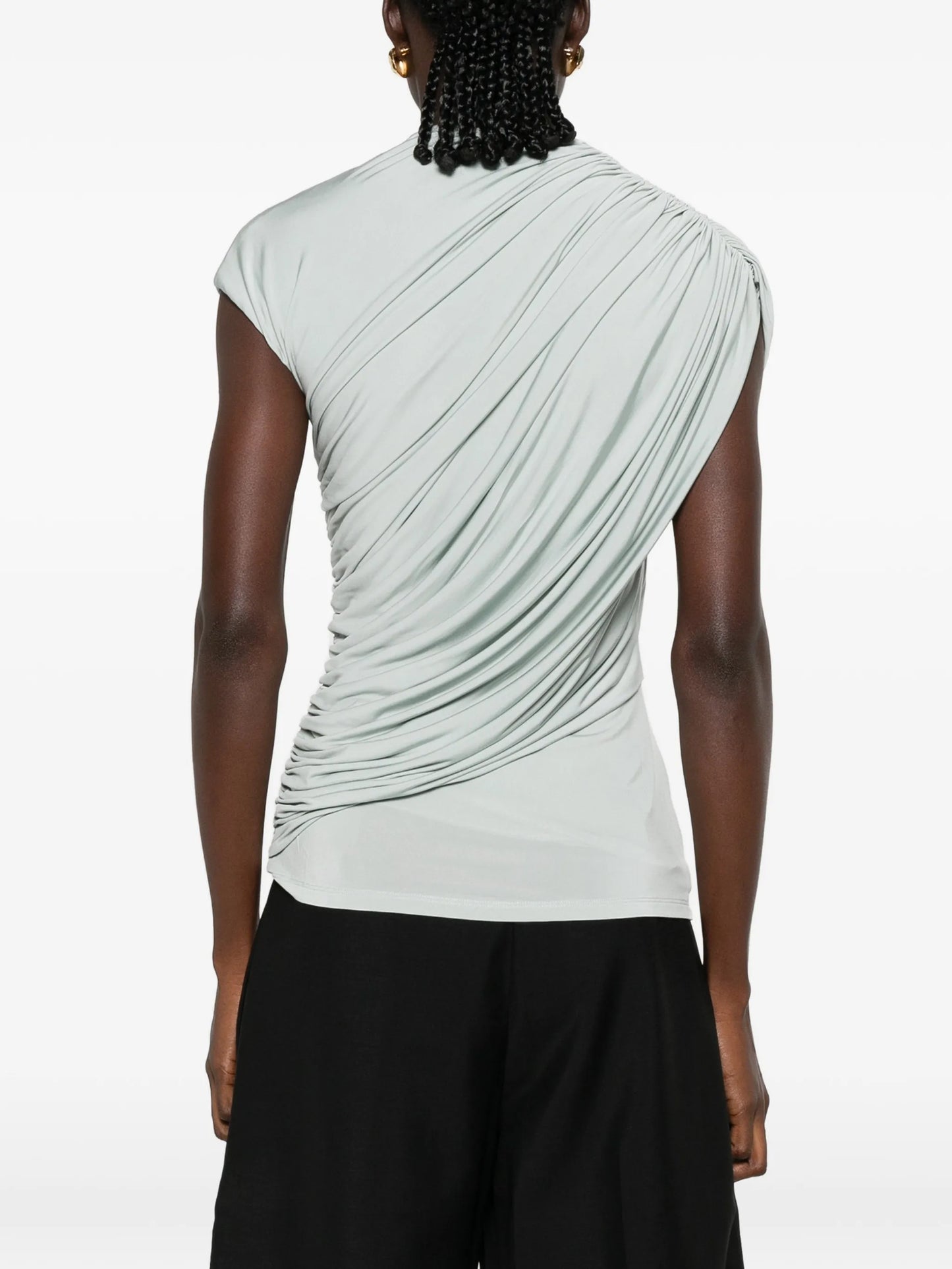 Khari draped jersey top