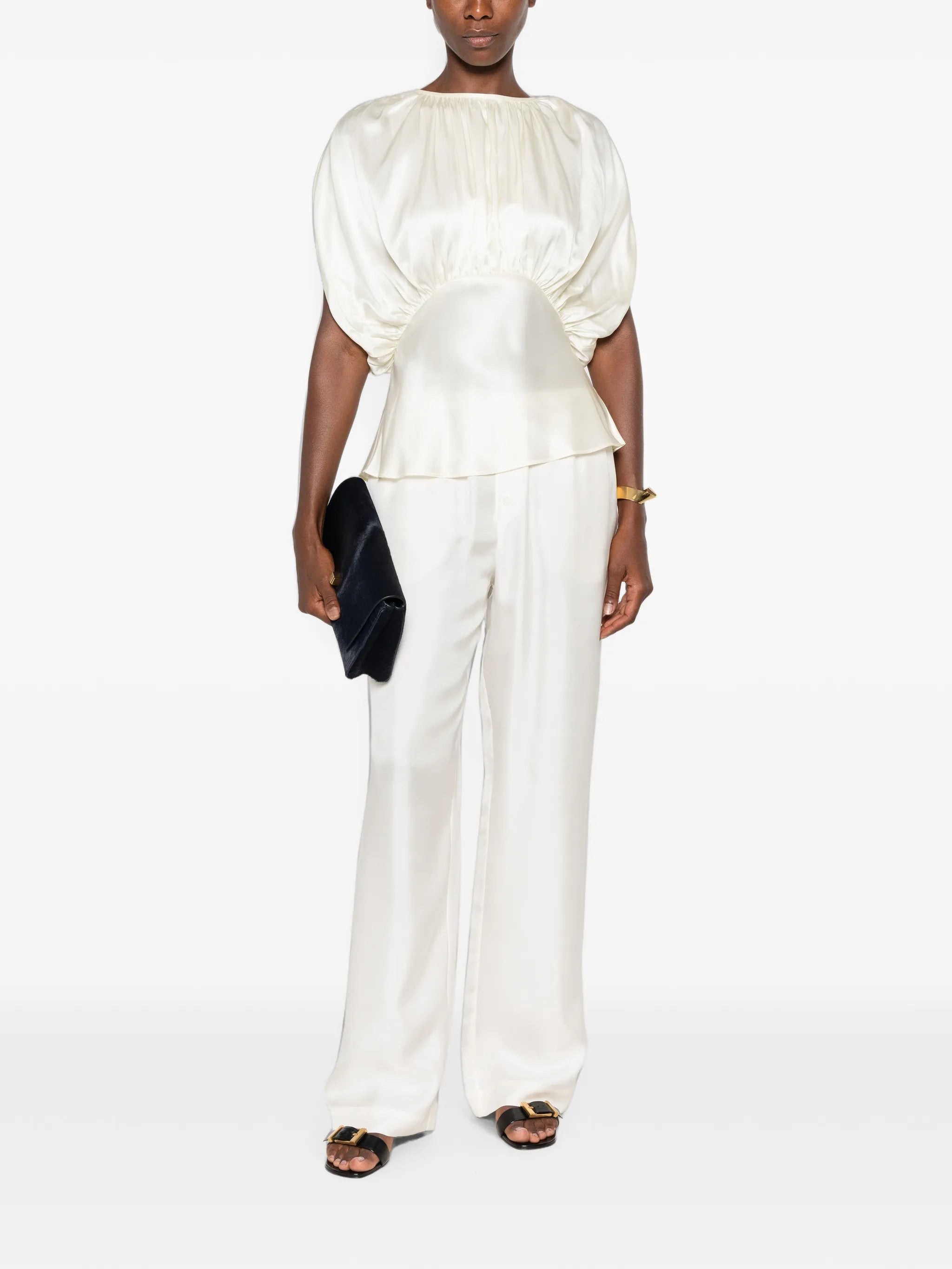 Peta ruched blouse
