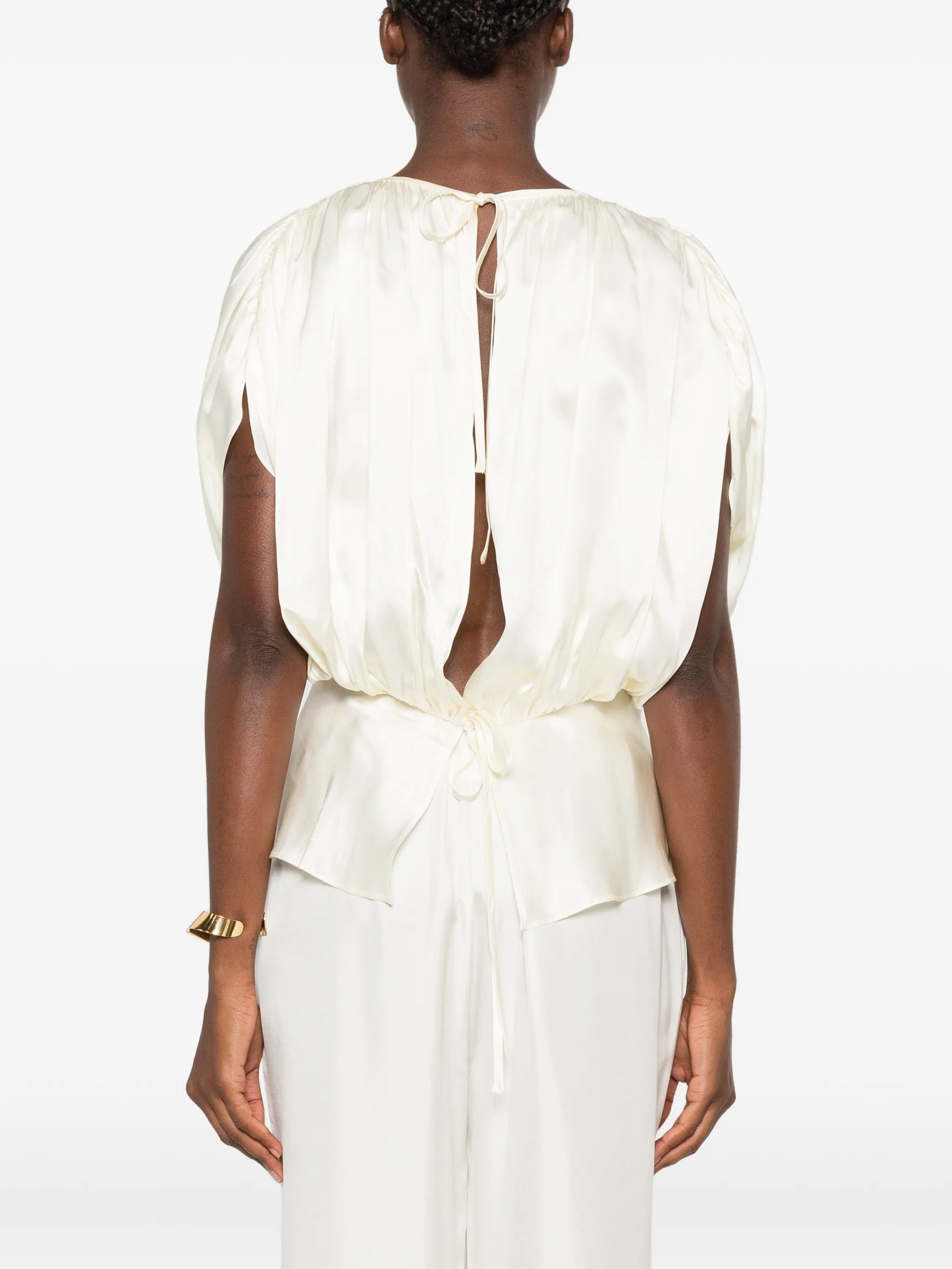 Peta ruched blouse