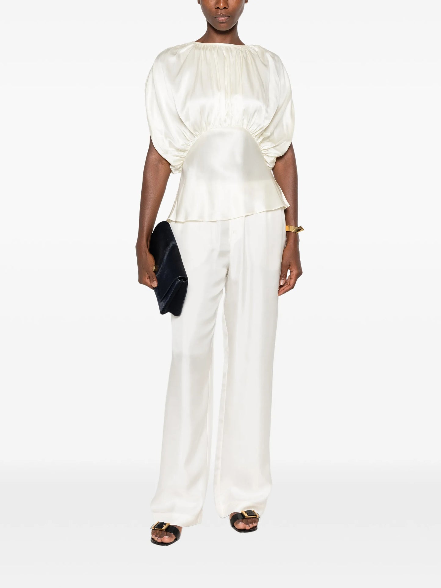 Peta ruched blouse