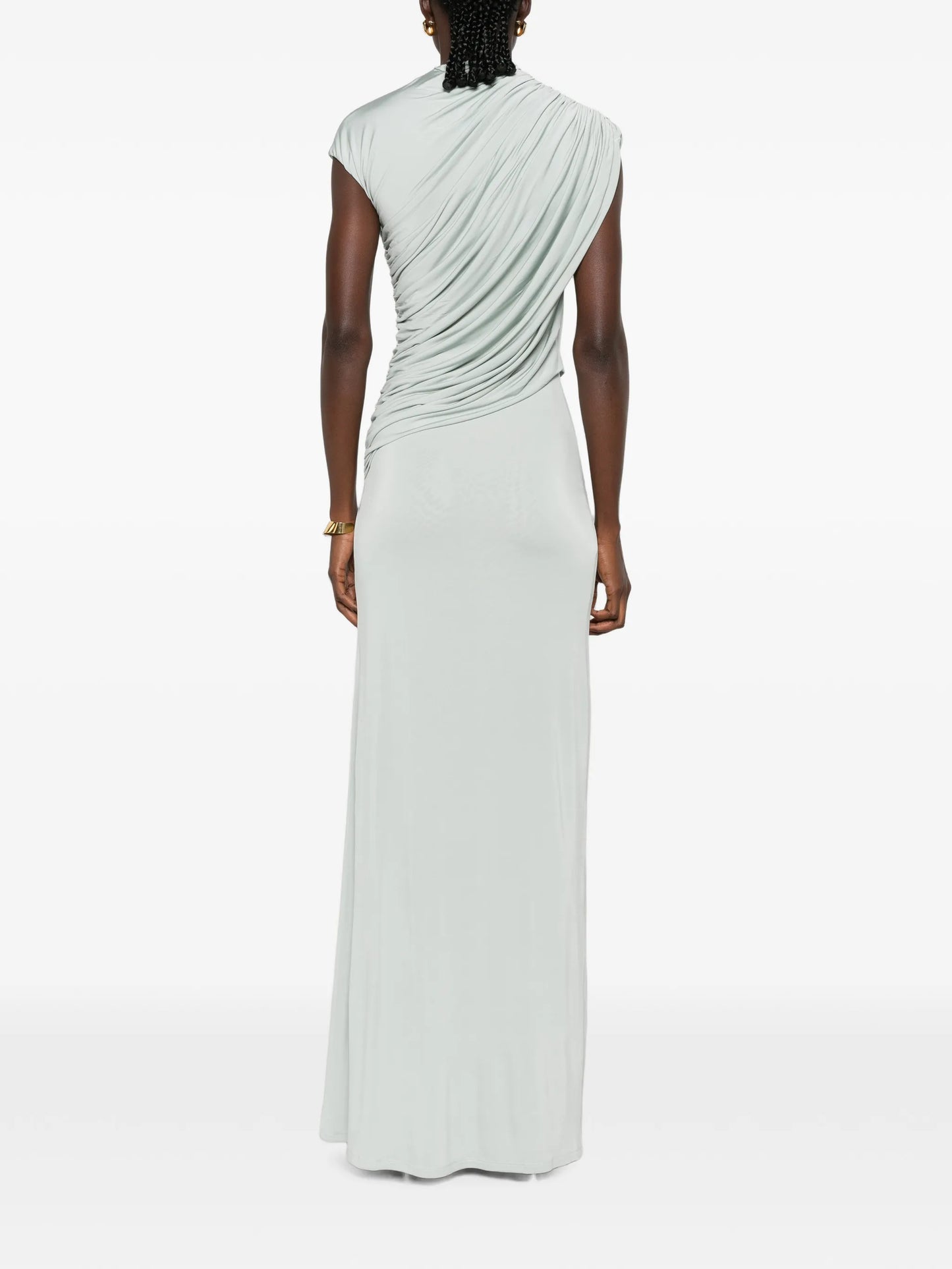 Saffron draped maxi dress