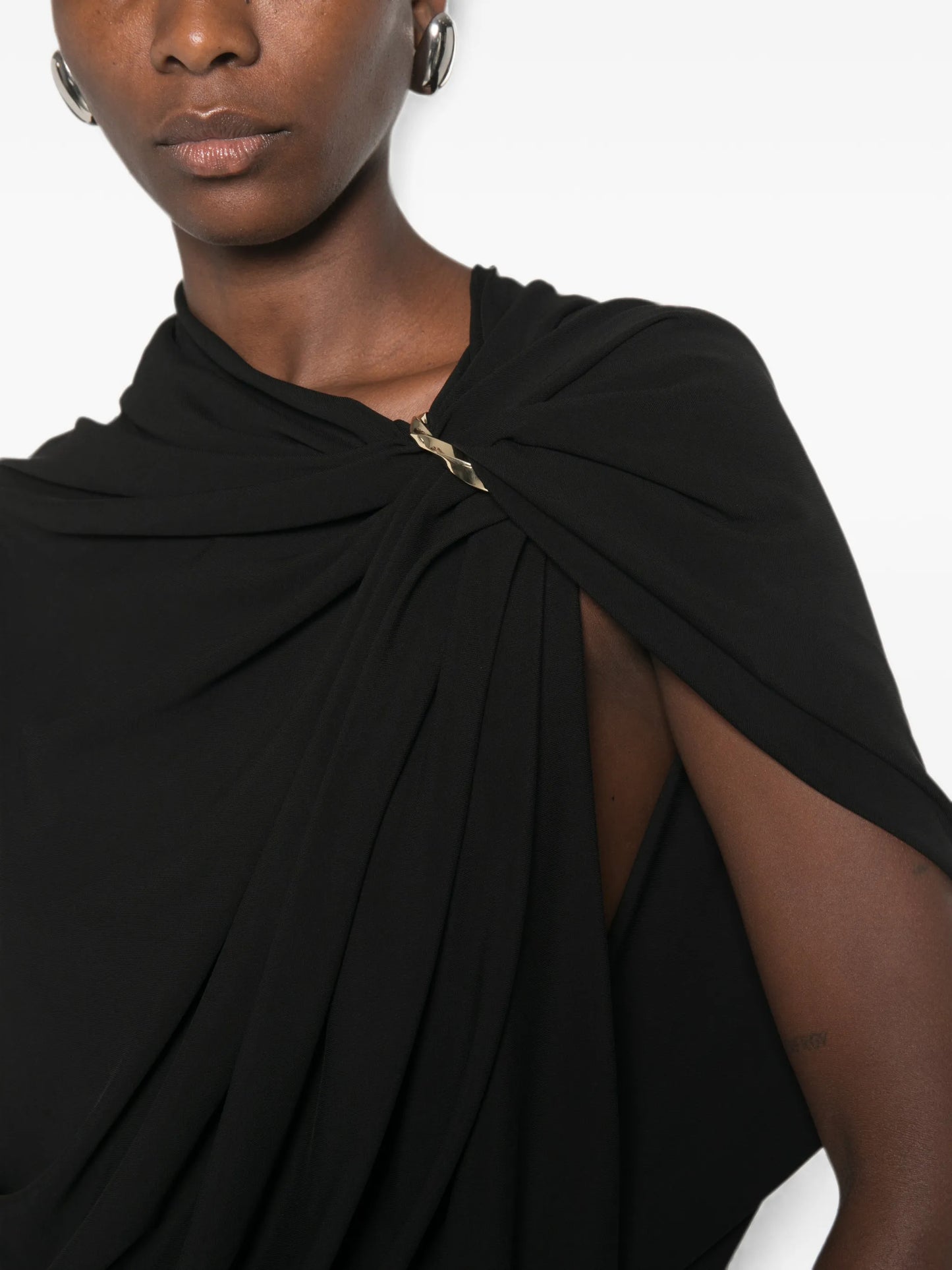 Lacuna ring-embellishment top