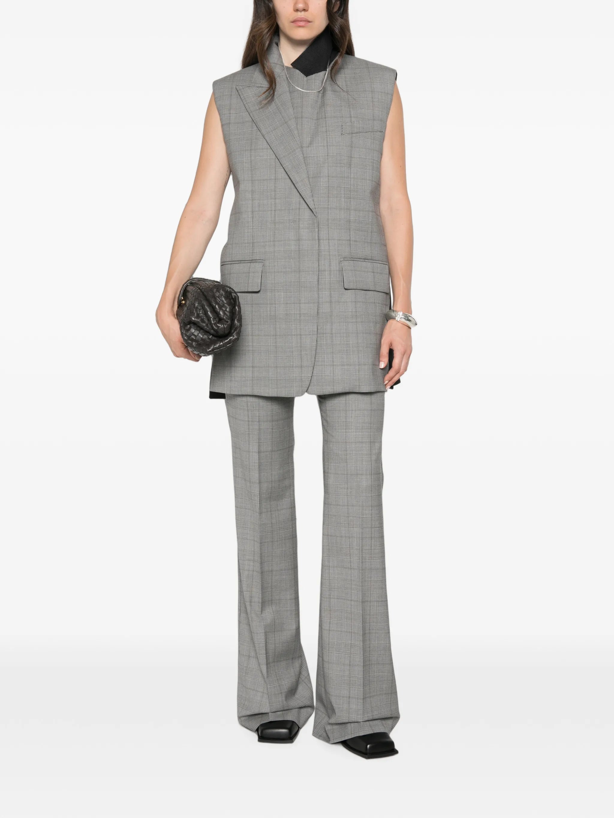 Spxanfora Prince of Wales check trousers