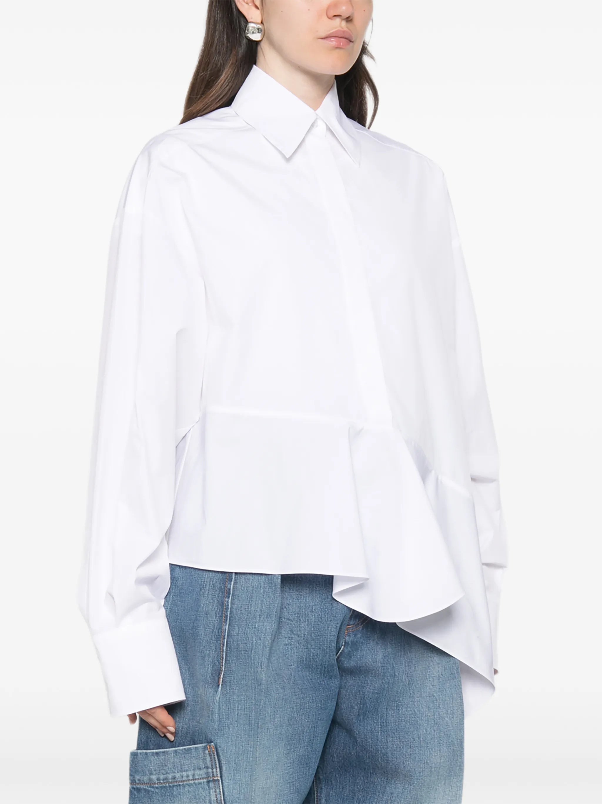 Arcella asymmetric-hem shirt