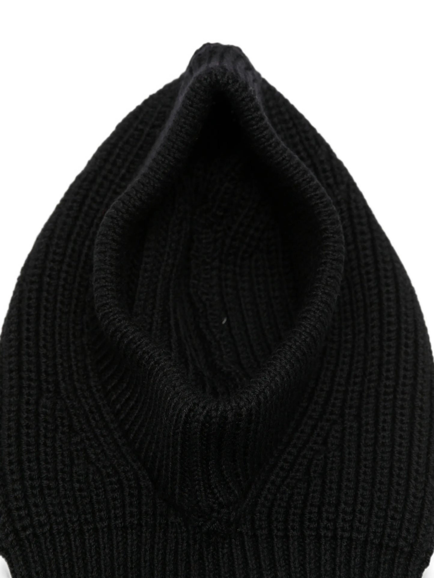 ribbed-knit balaclava