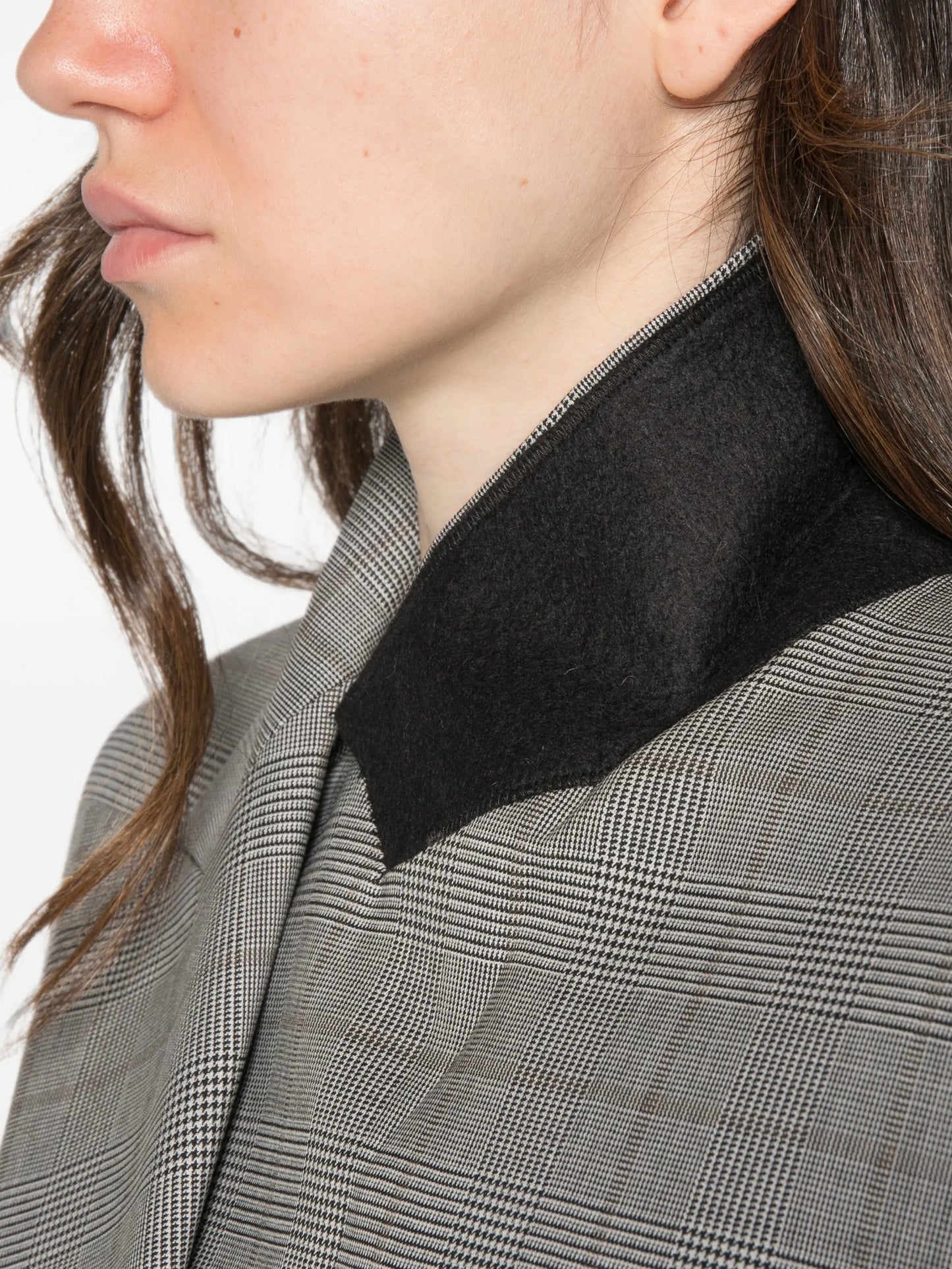 Prince of Wales check sleeveless waistcoat