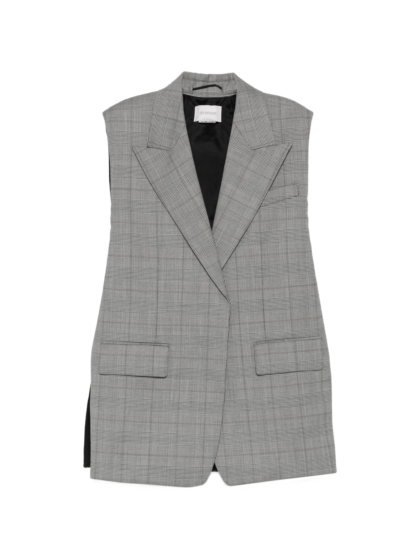 Prince of Wales check sleeveless waistcoat