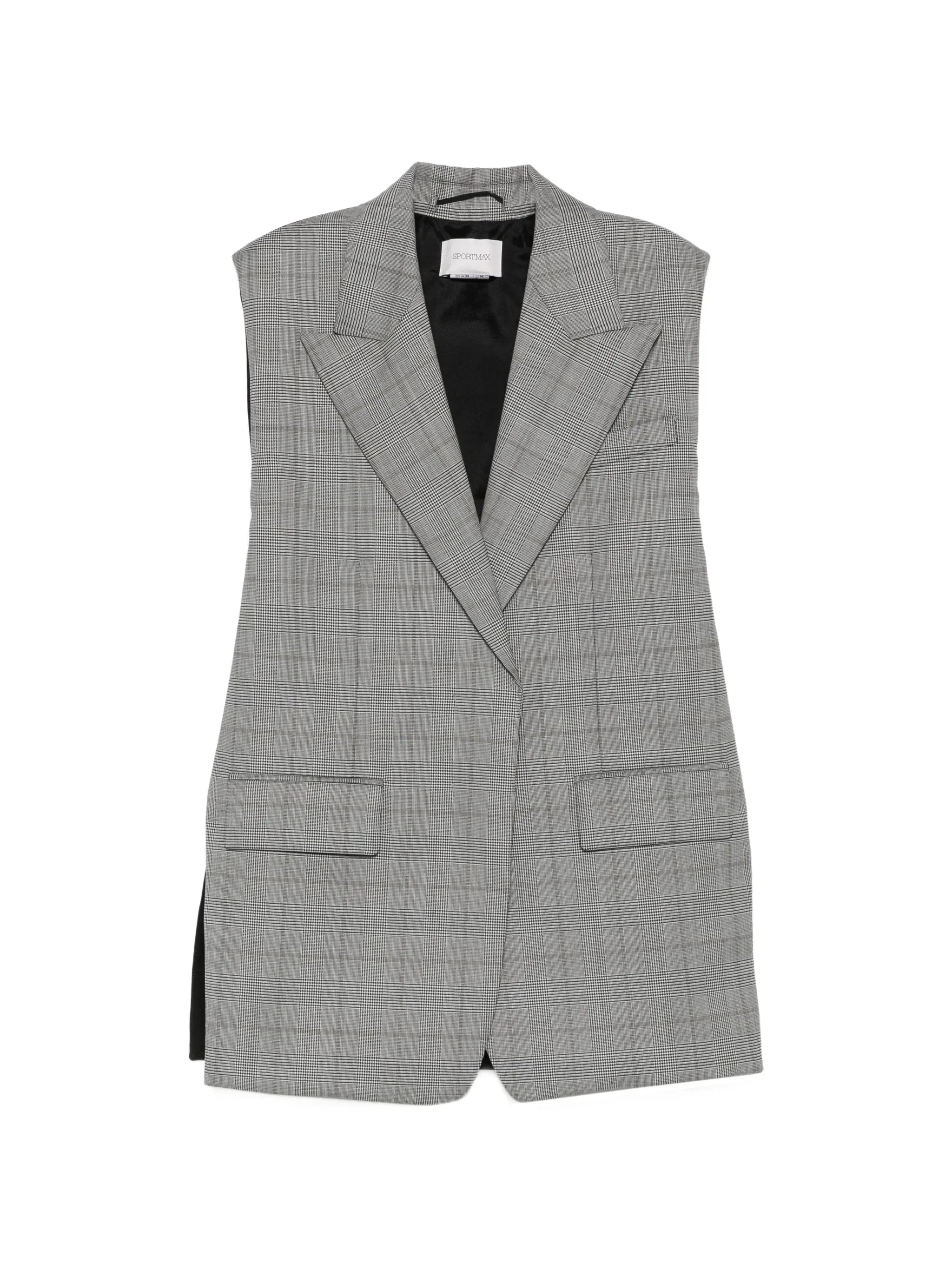 Abete check-pattern sleeveless gilet