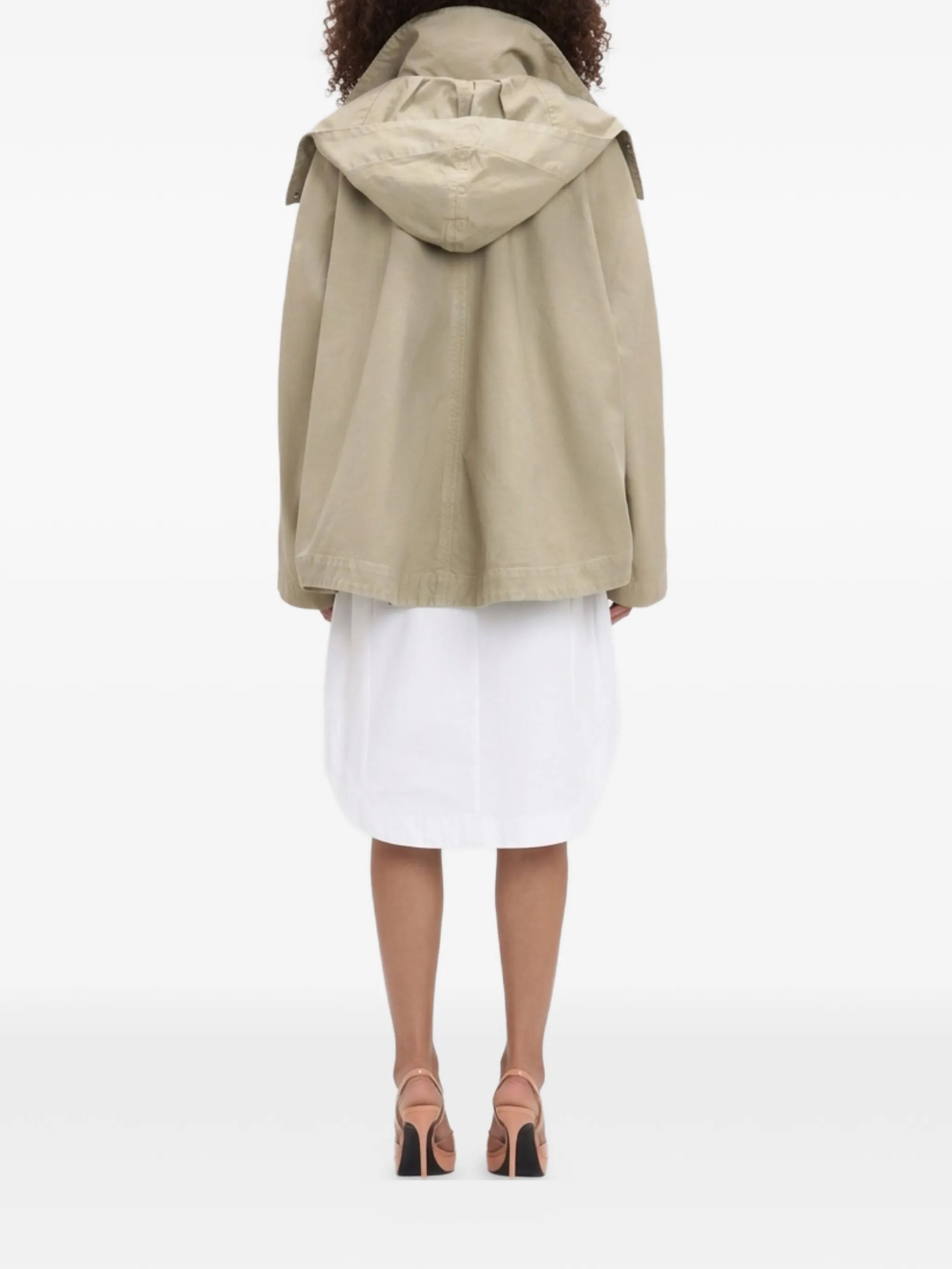 hooded pocket-detail jacket