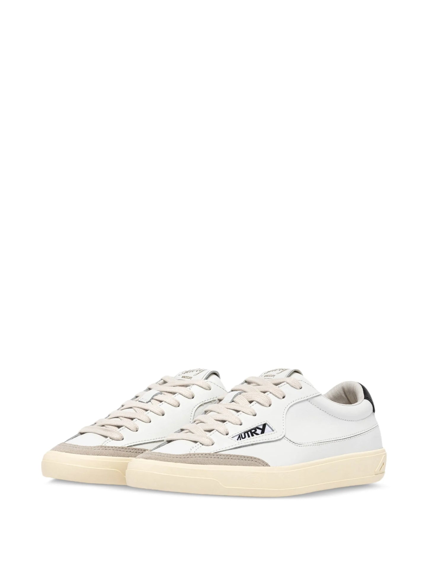 Windscape panelled leather sneakers