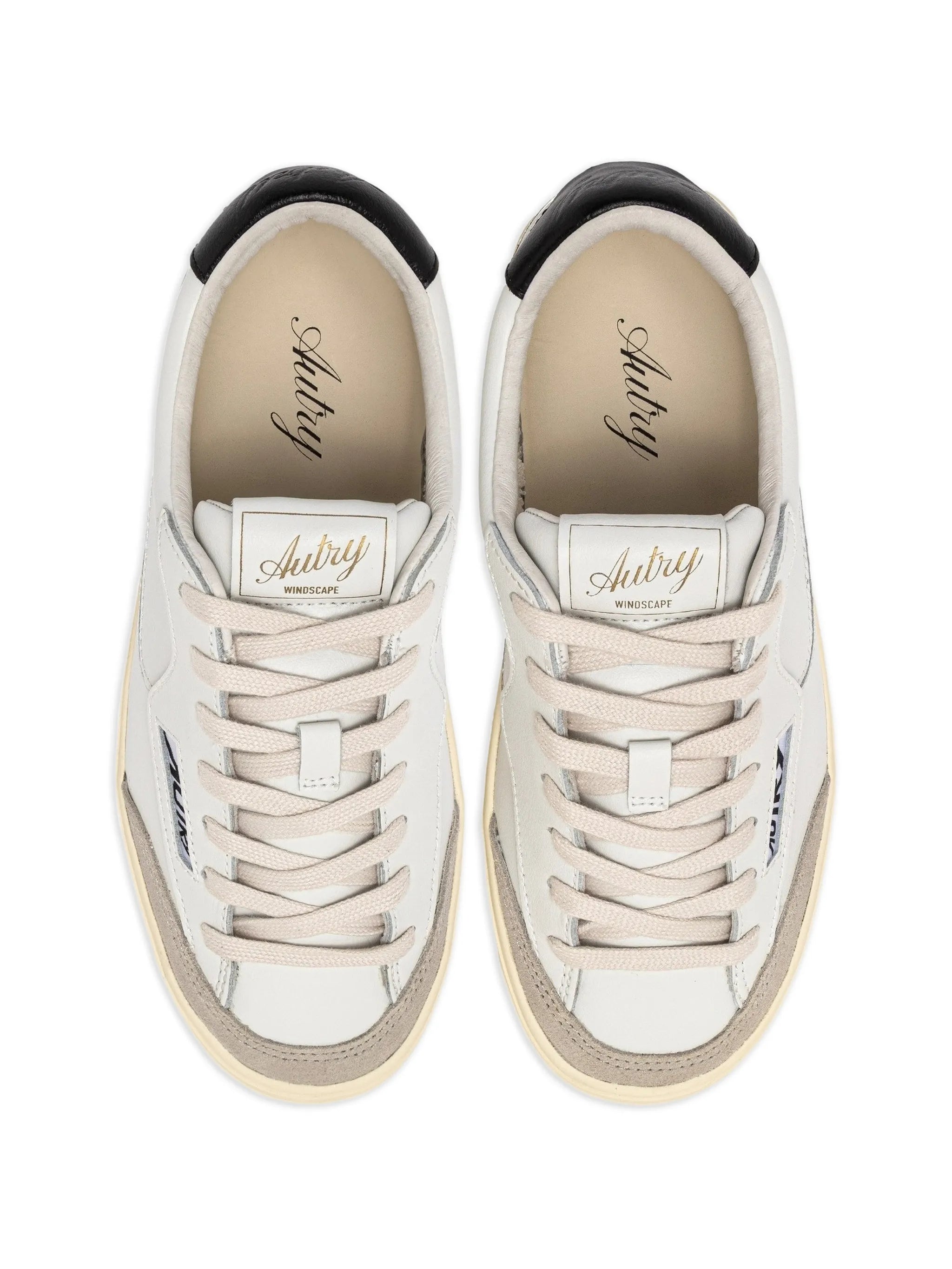 Windscape panelled leather sneakers