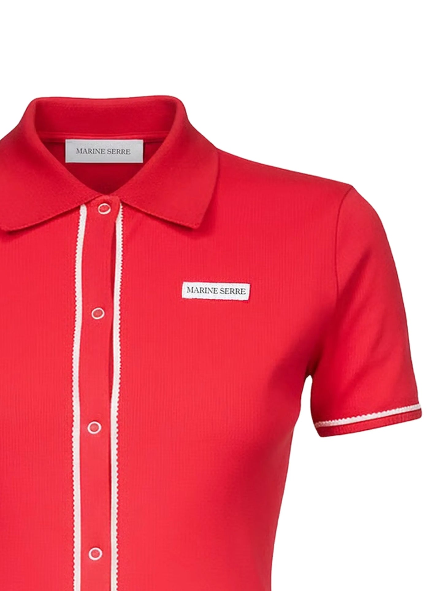 ribbed-trim shirt