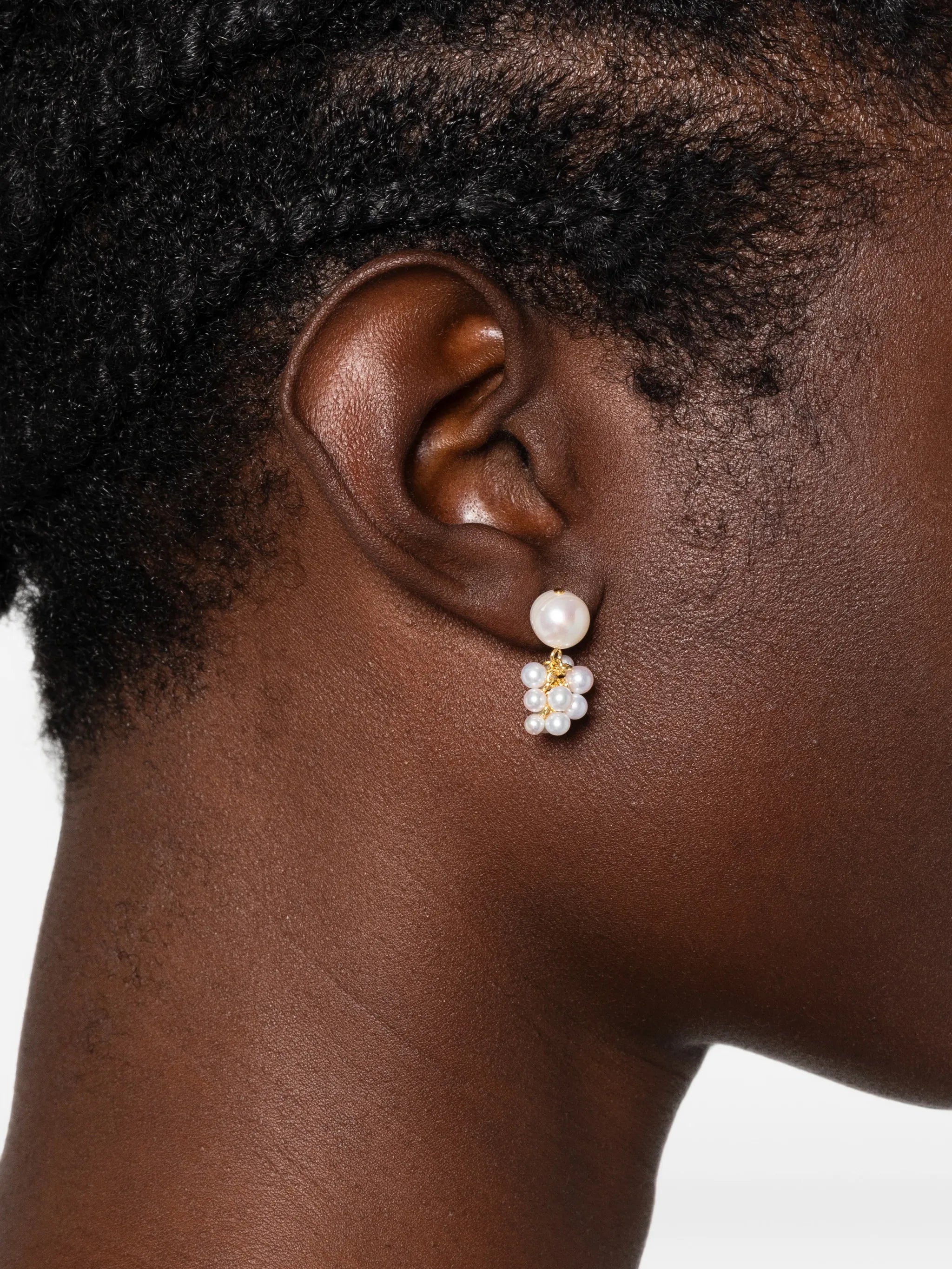 Til The Stars Wane pearl earrings
