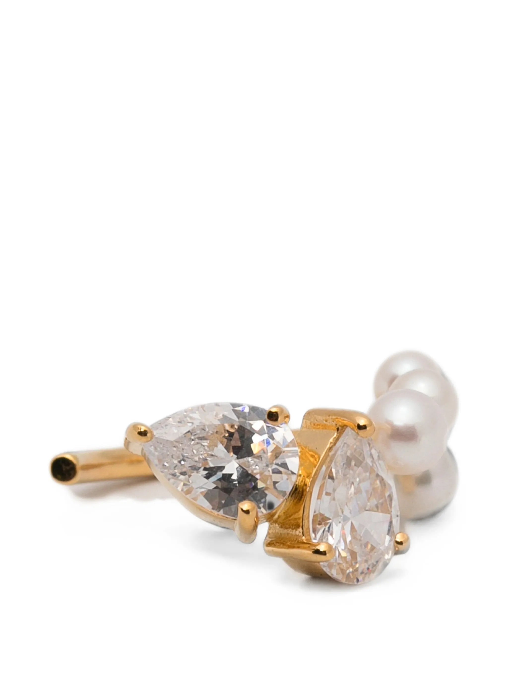 pearl-embellished ear cuff