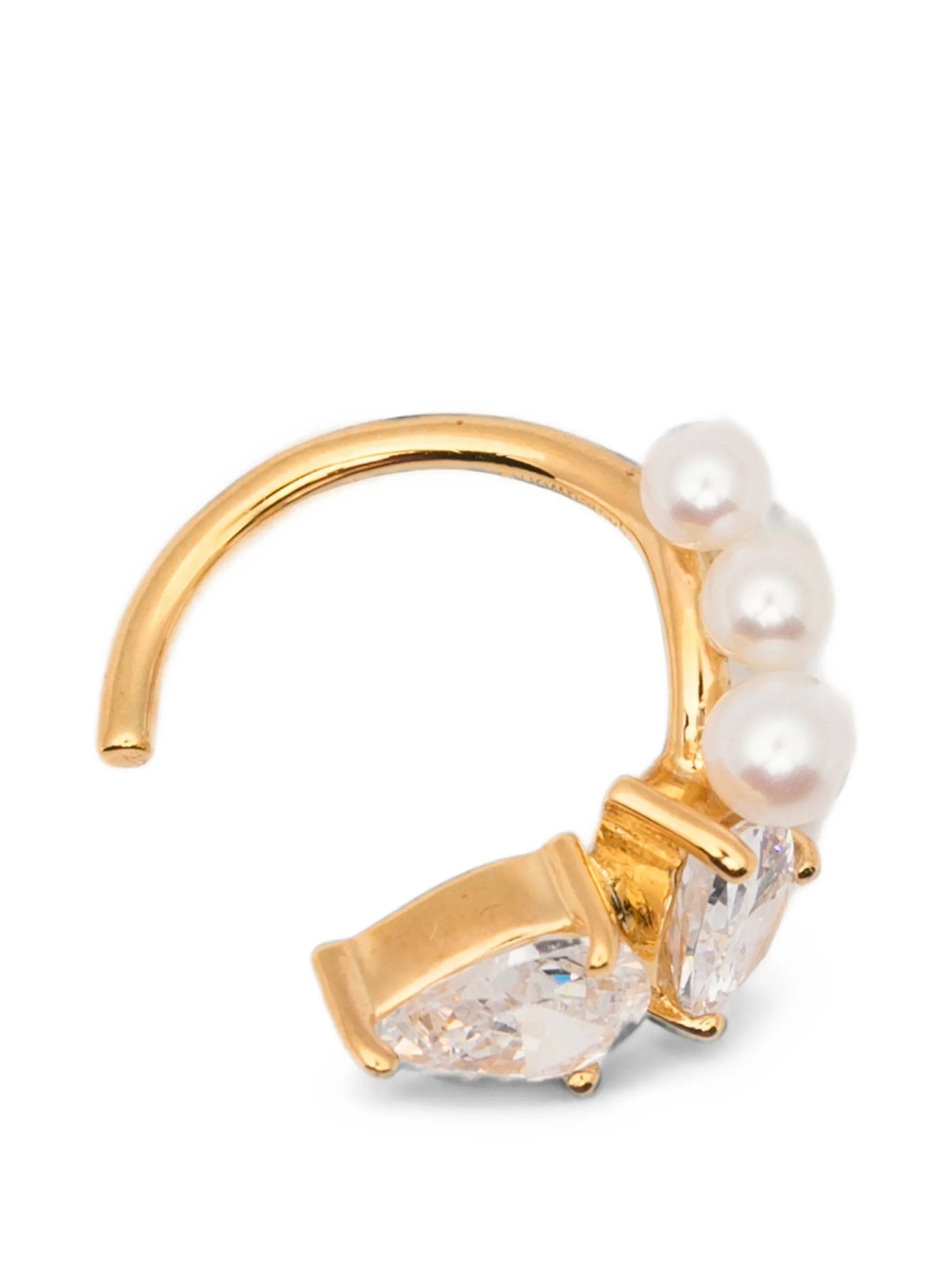 pearl-embellished ear cuff