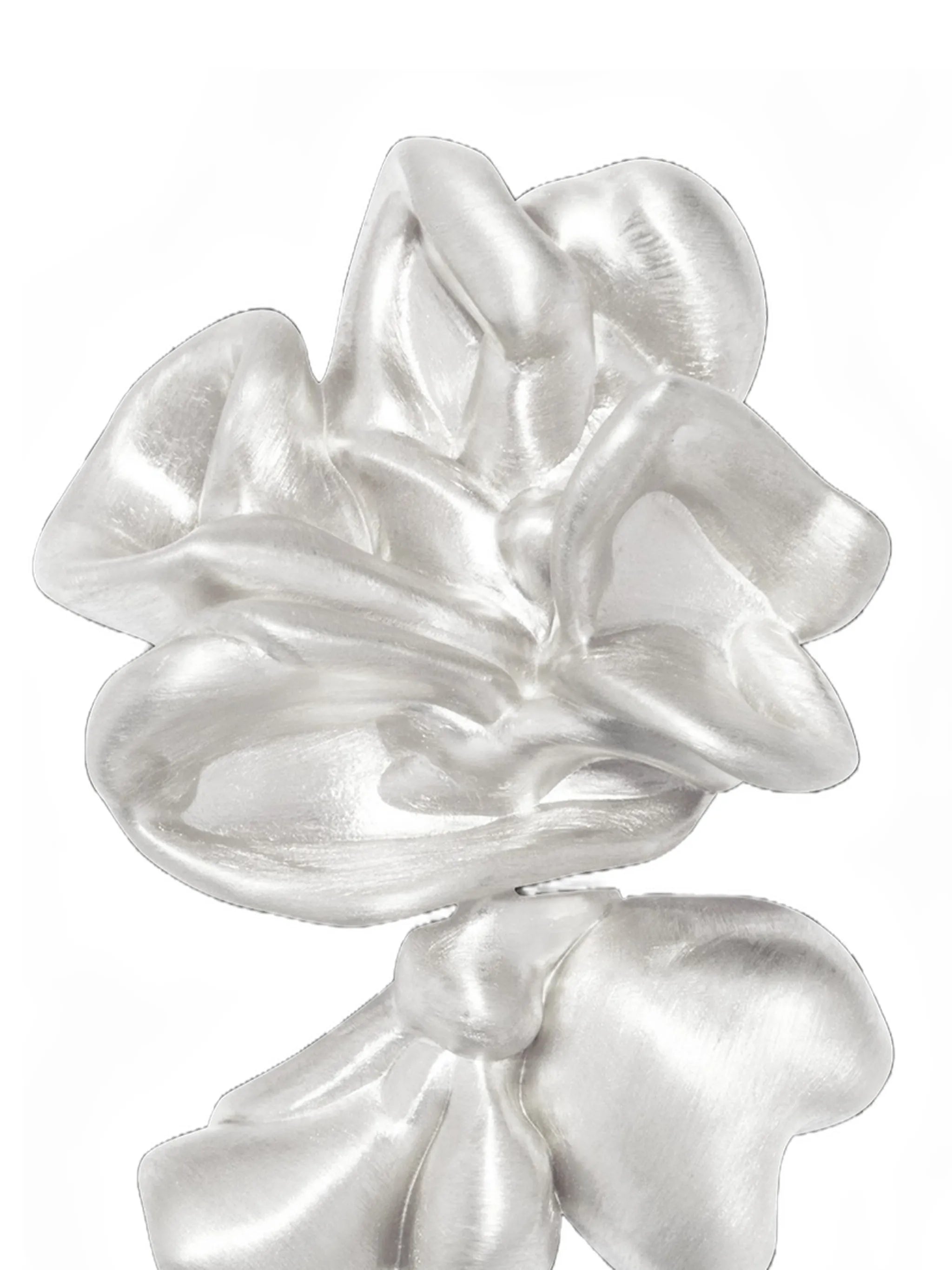 Splotch recycled silver earrings