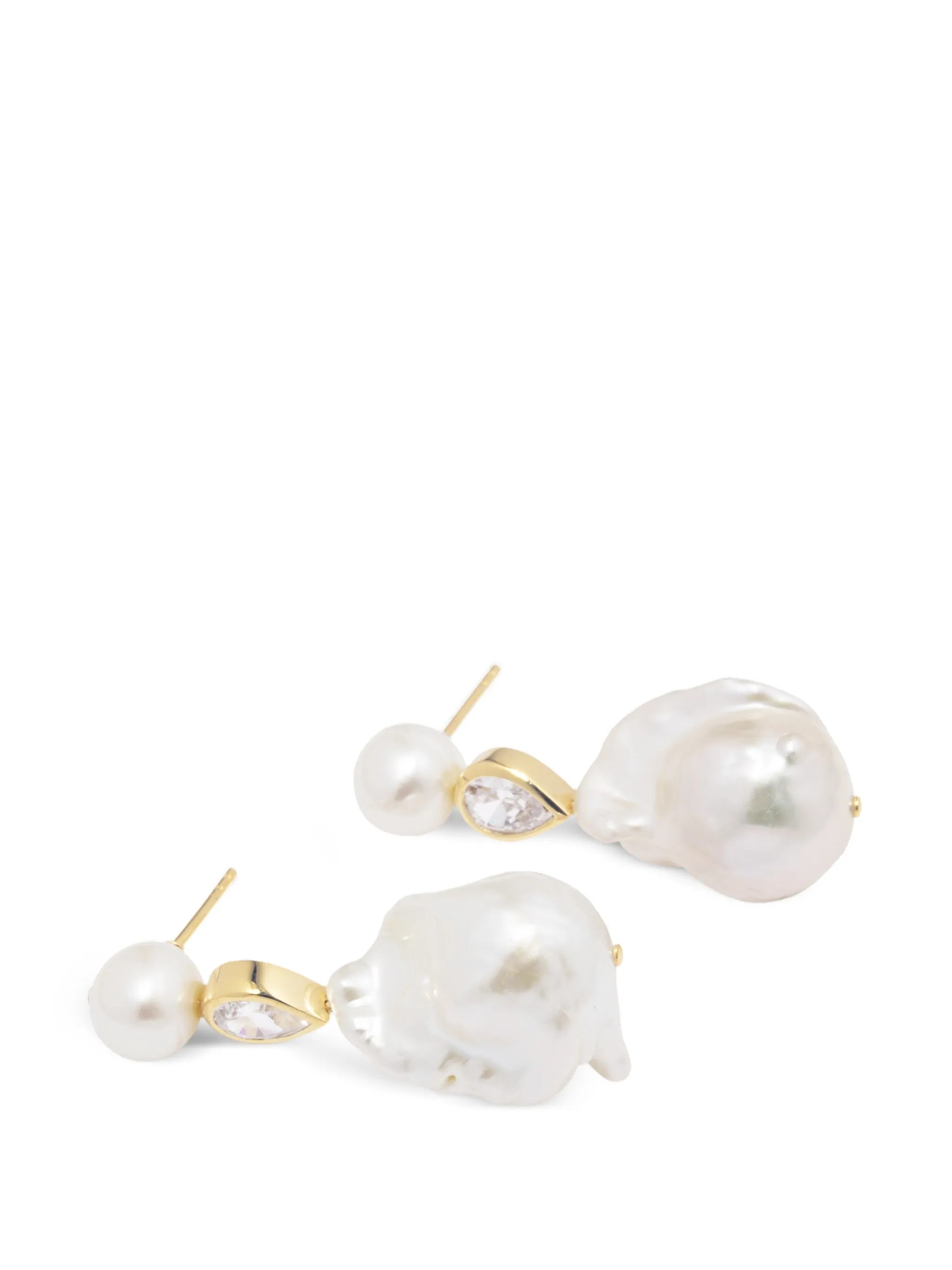 Pulp pearl-embellished drop earrings