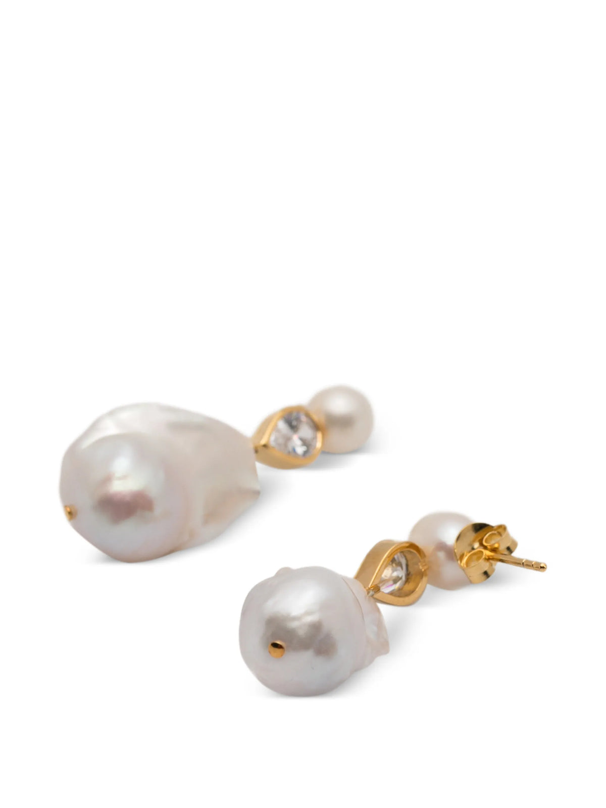 Pulp pearl-embellished drop earrings
