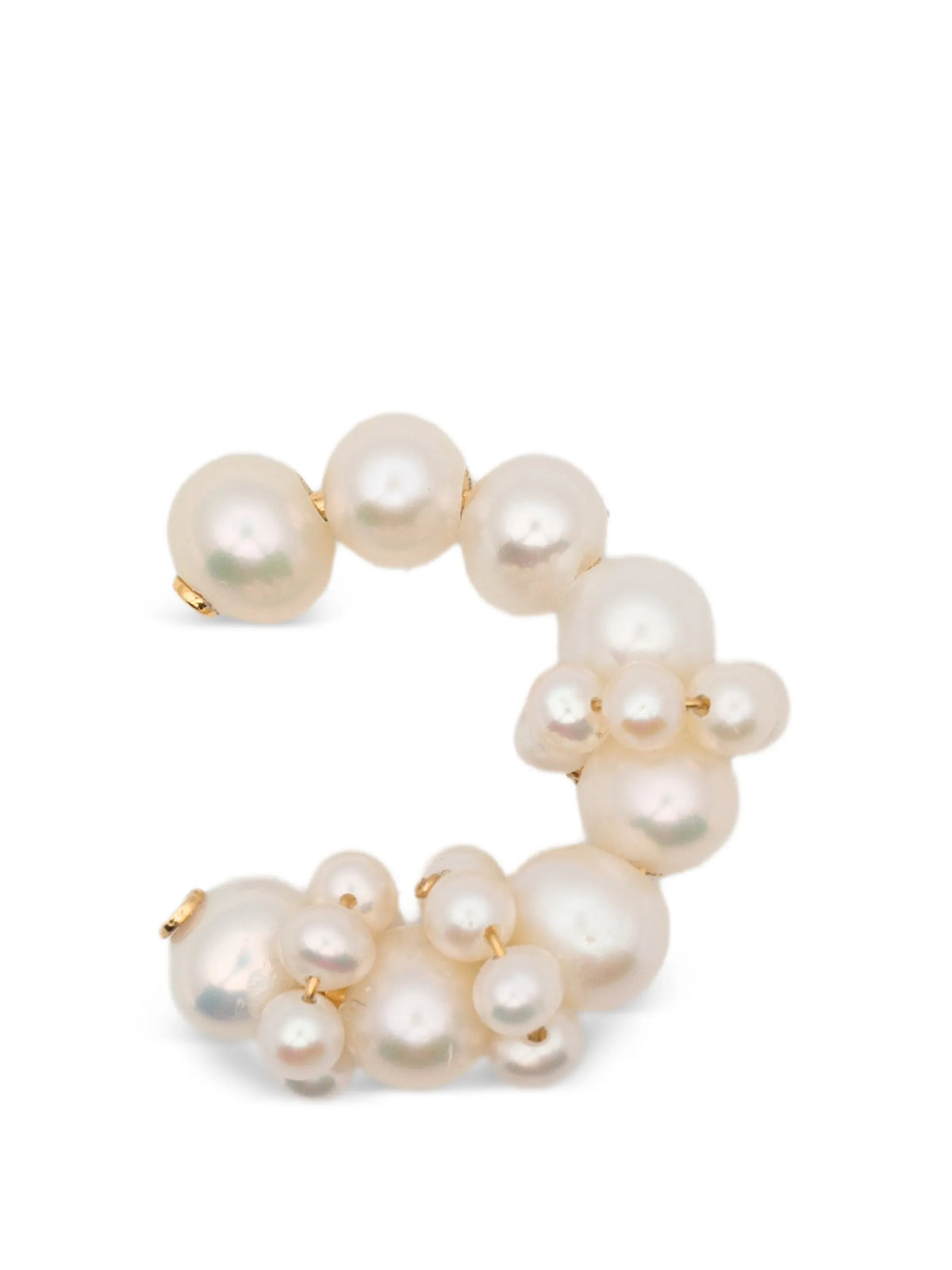 Posy pearl-embellished ear cuff