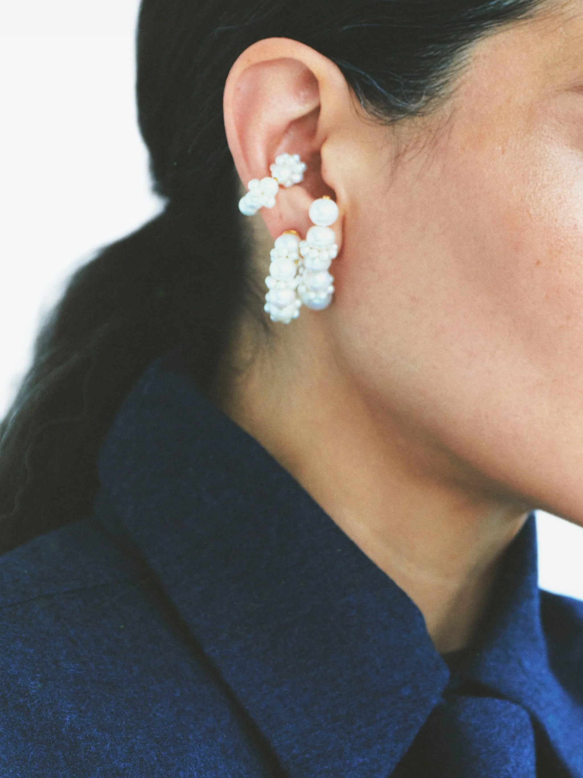 Posy pearl ear cuff
