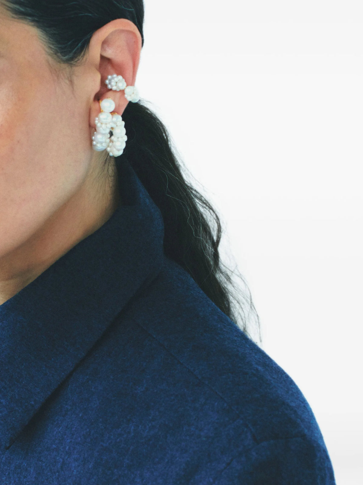 Posy pearl ear cuff