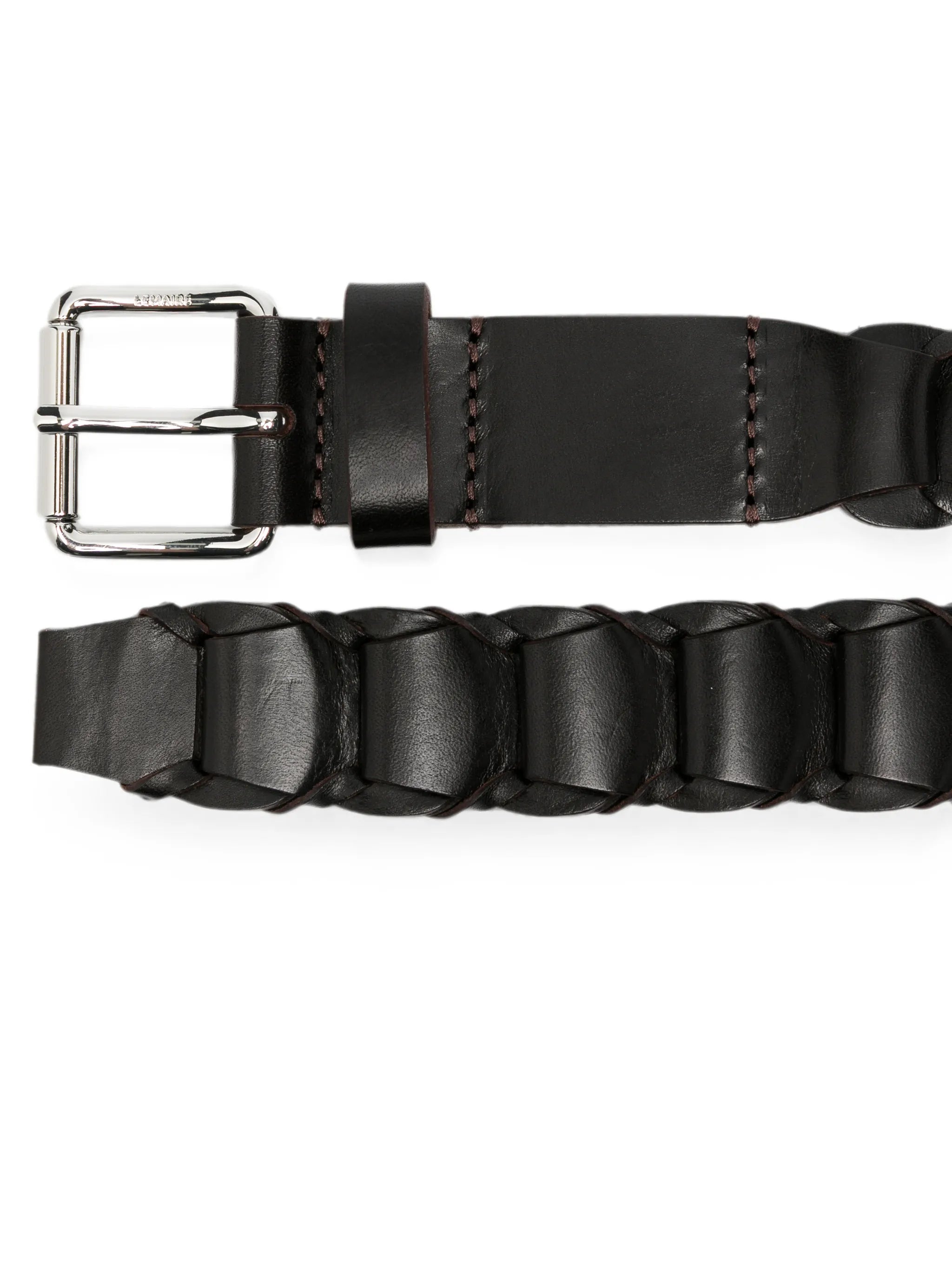 link belt in vegetable-tanned leather